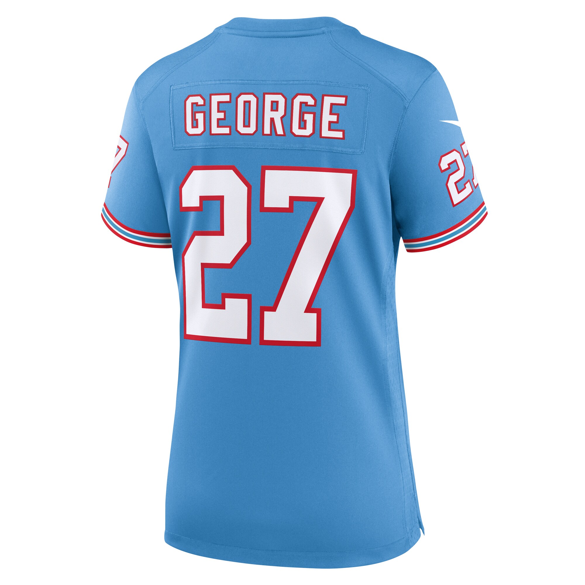 Eddie George Tennessee Titans Nike Women’s Oilers Throwback Retired Player Game Jersey – Light Blue Clowdercats