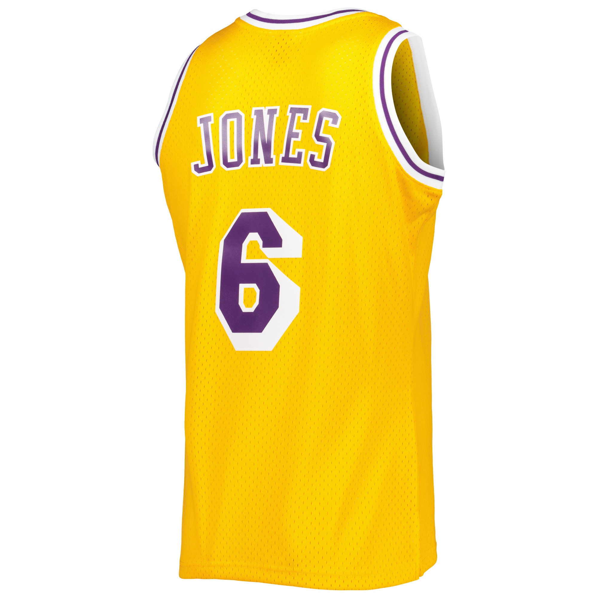 Eddie Jones Los Angeles Lakers Mitchell & Ness 1996/97 Hardwood Classics Swingman Jersey – Gold Clowdercats