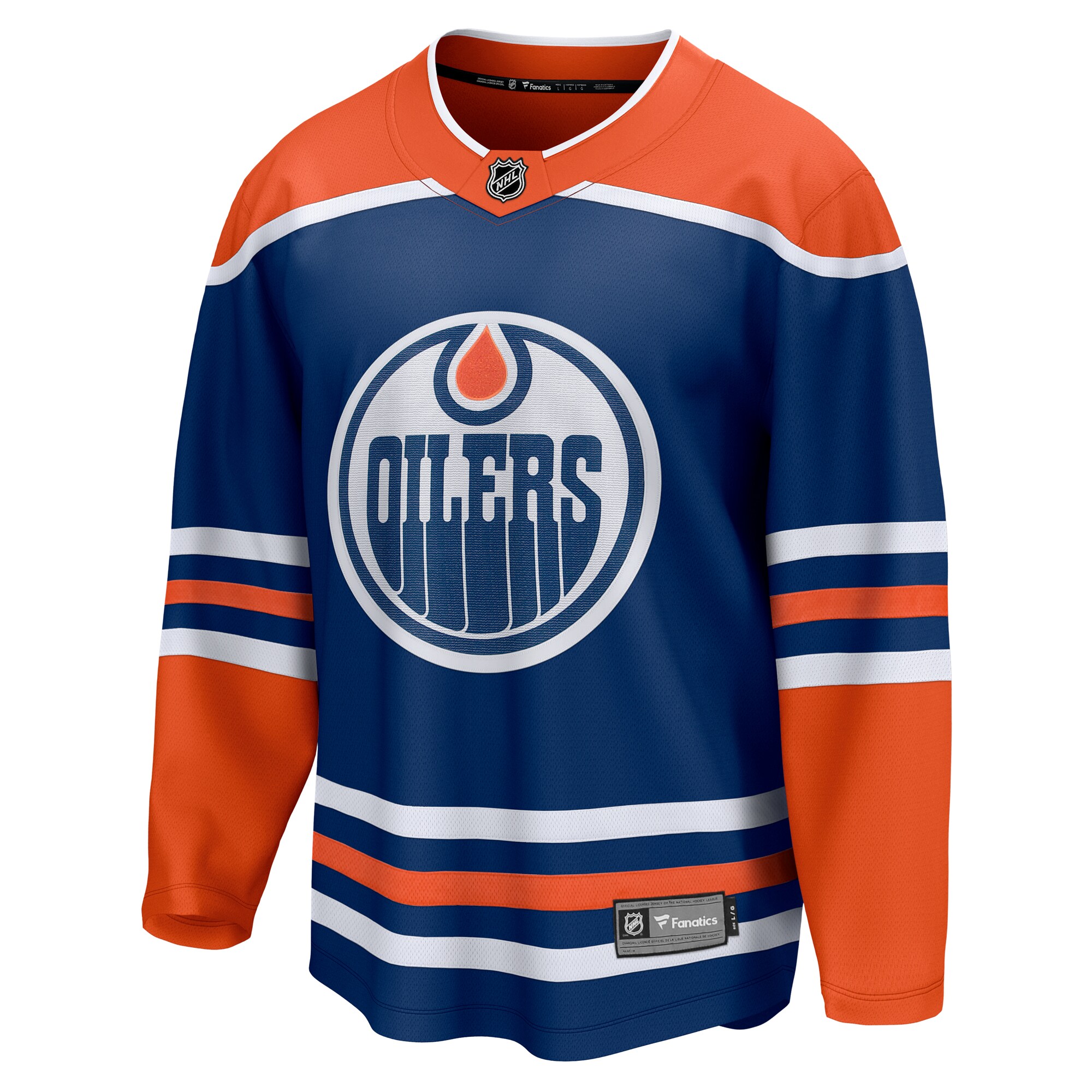 Edmonton Oilers Fanatics Home Breakaway Blank Jersey – Royal Clowdercats