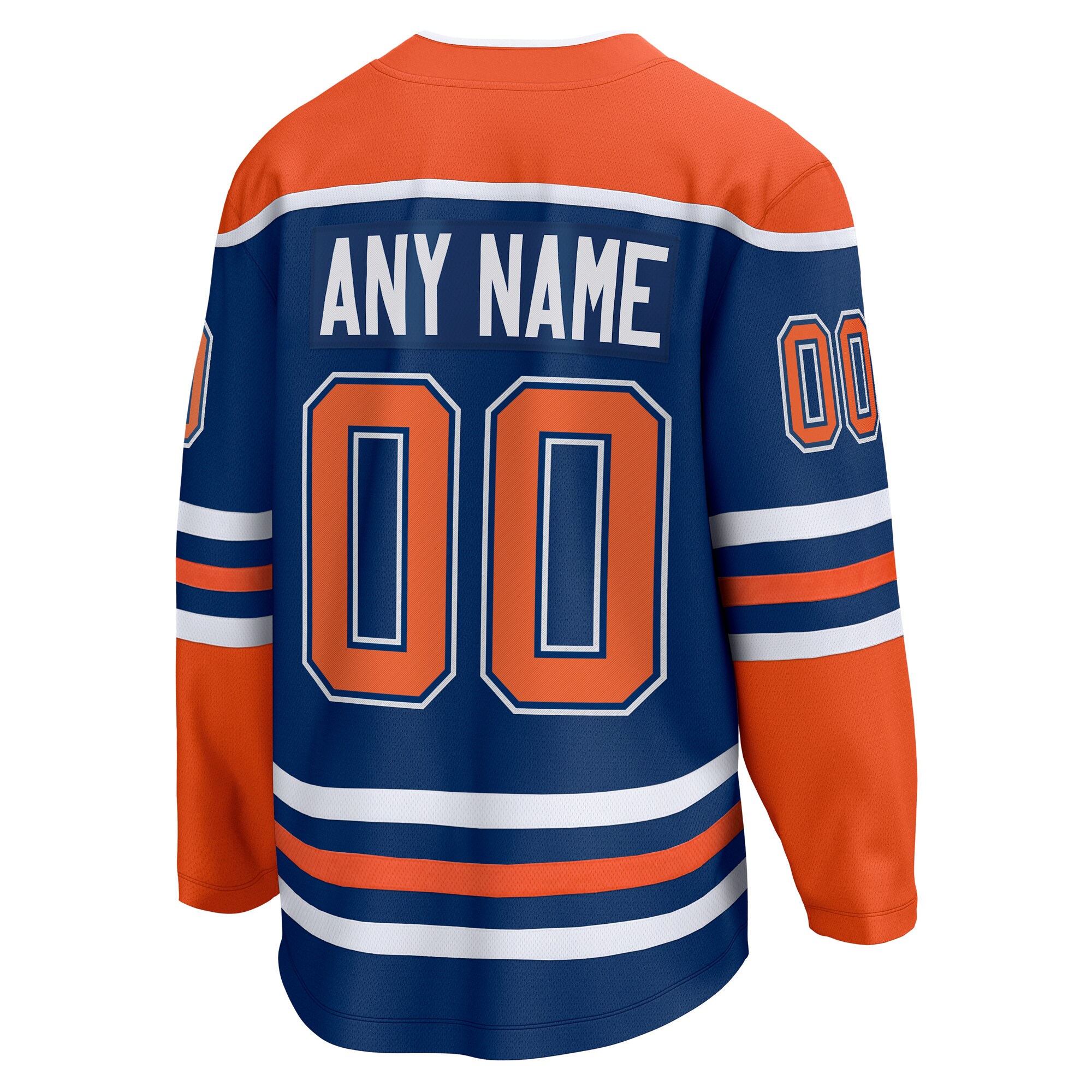 Edmonton Oilers Fanatics Home Breakaway Custom Jersey – Royal Clowdercats