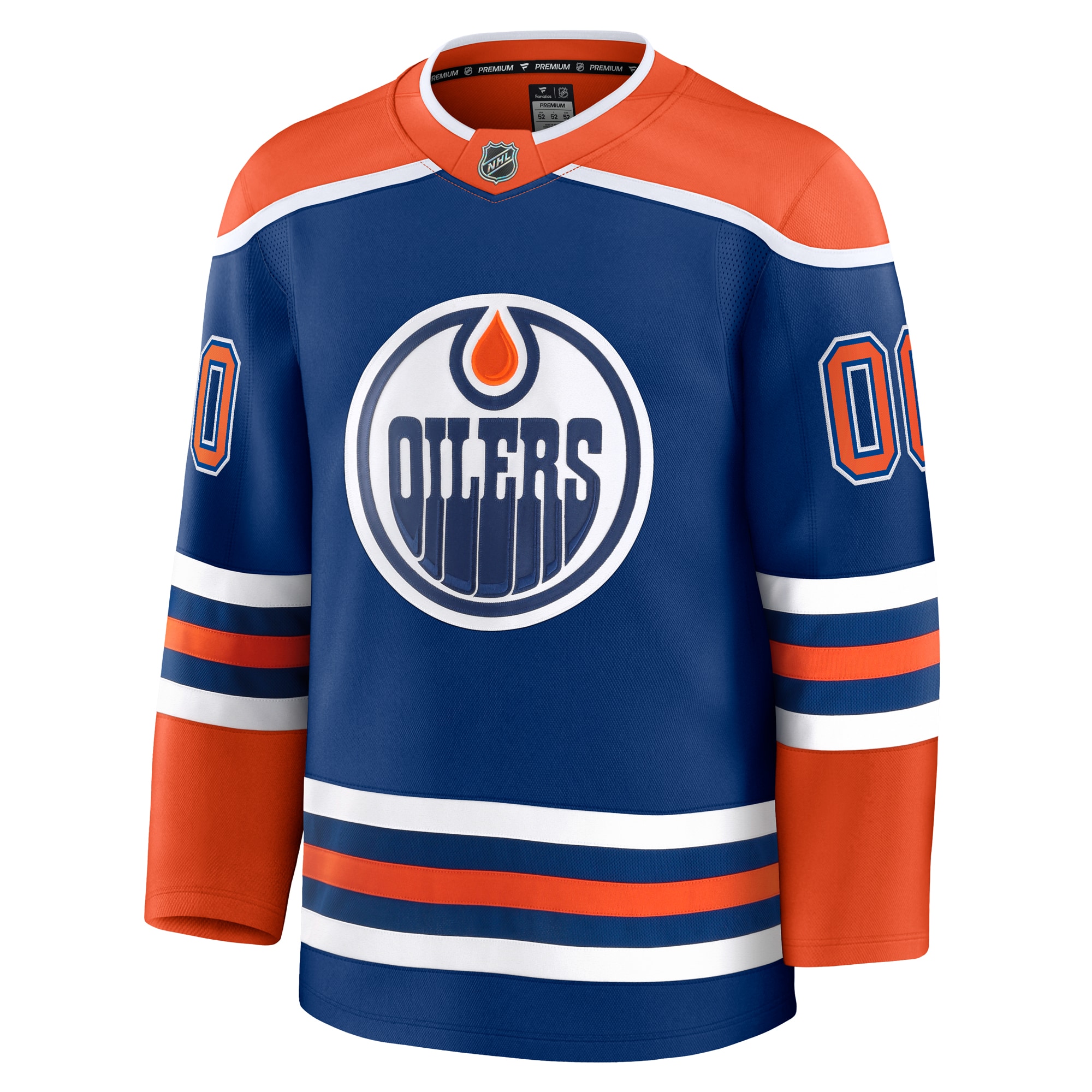 Edmonton Oilers Fanatics Home Premium Custom Jersey – Royal Clowdercats