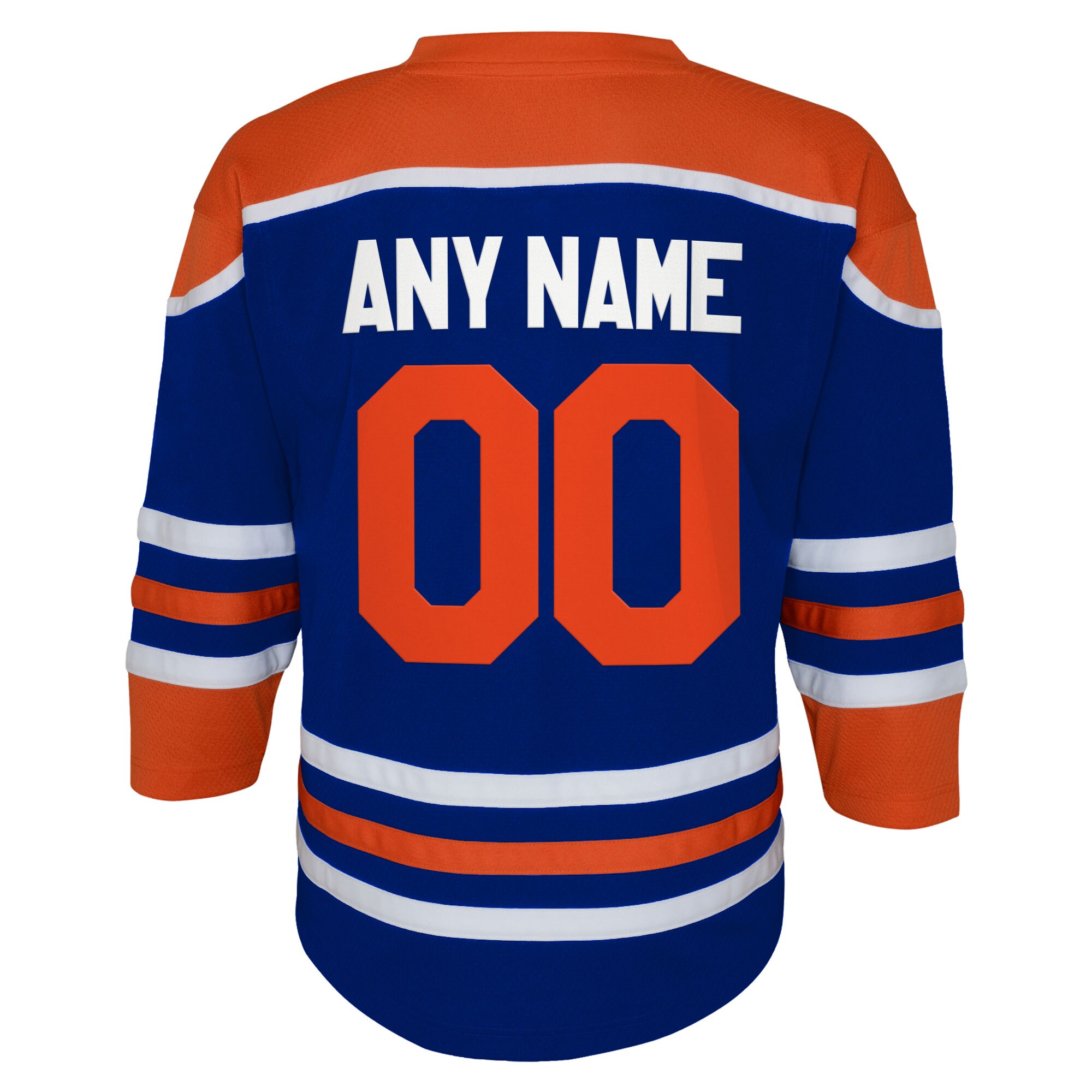 Edmonton Oilers Youth Home Replica Custom Jersey – Royal Clowdercats