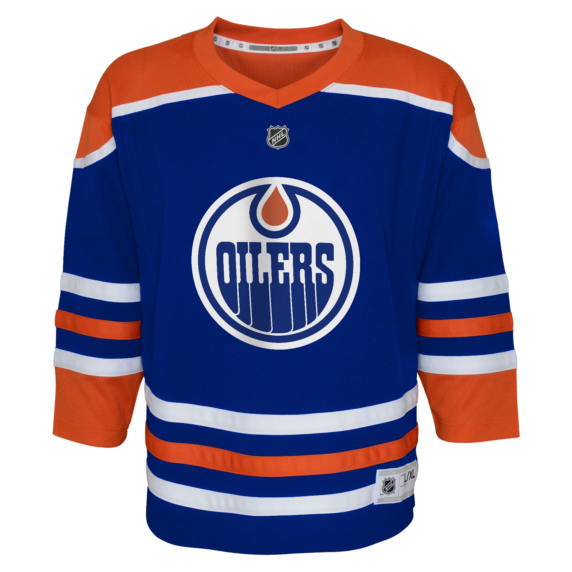Edmonton Oilers Youth Home Replica Custom Jersey – Royal Clowdercats