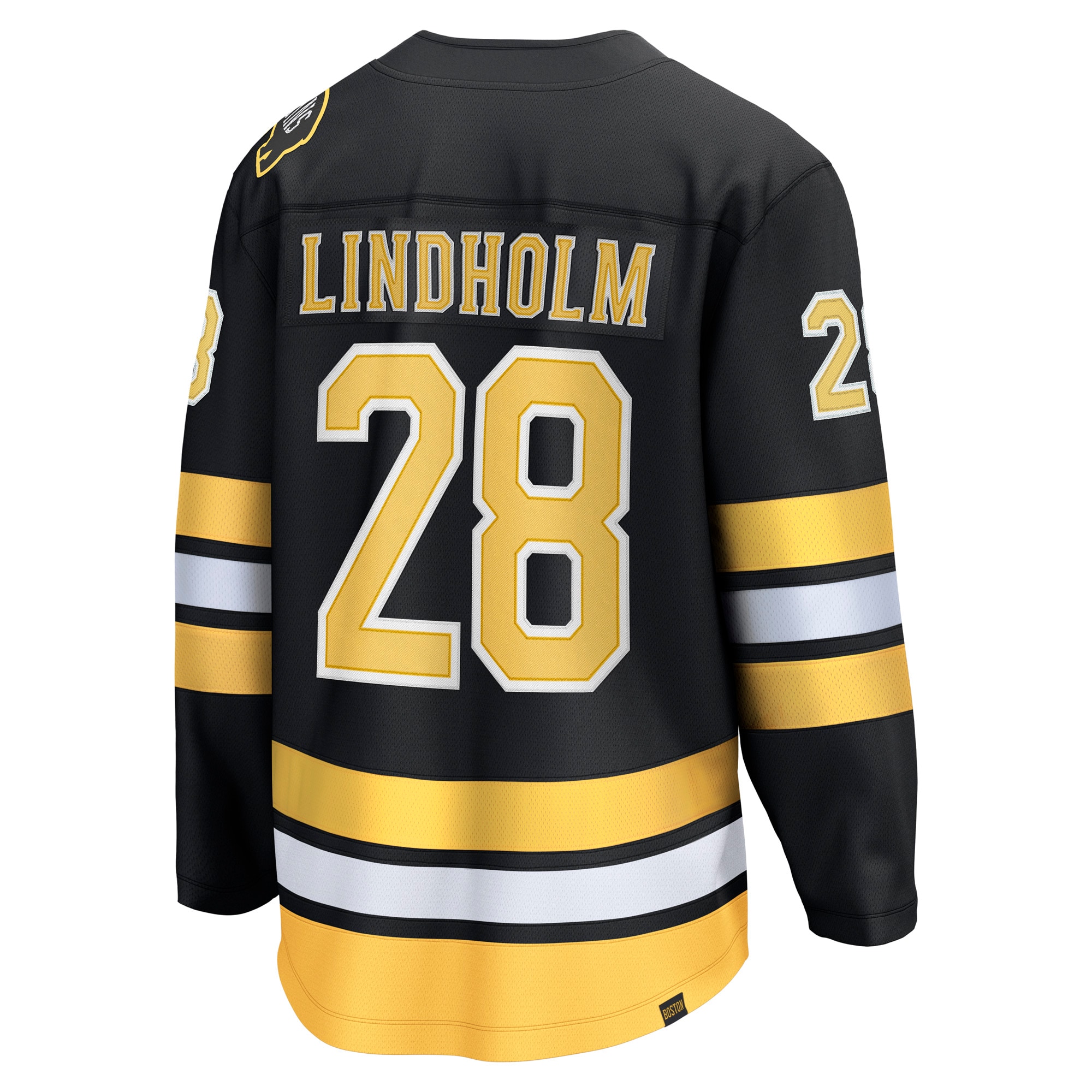 Elias Lindholm Boston Bruins Fanatics Home Breakaway Player Jersey – Black Clowdercats