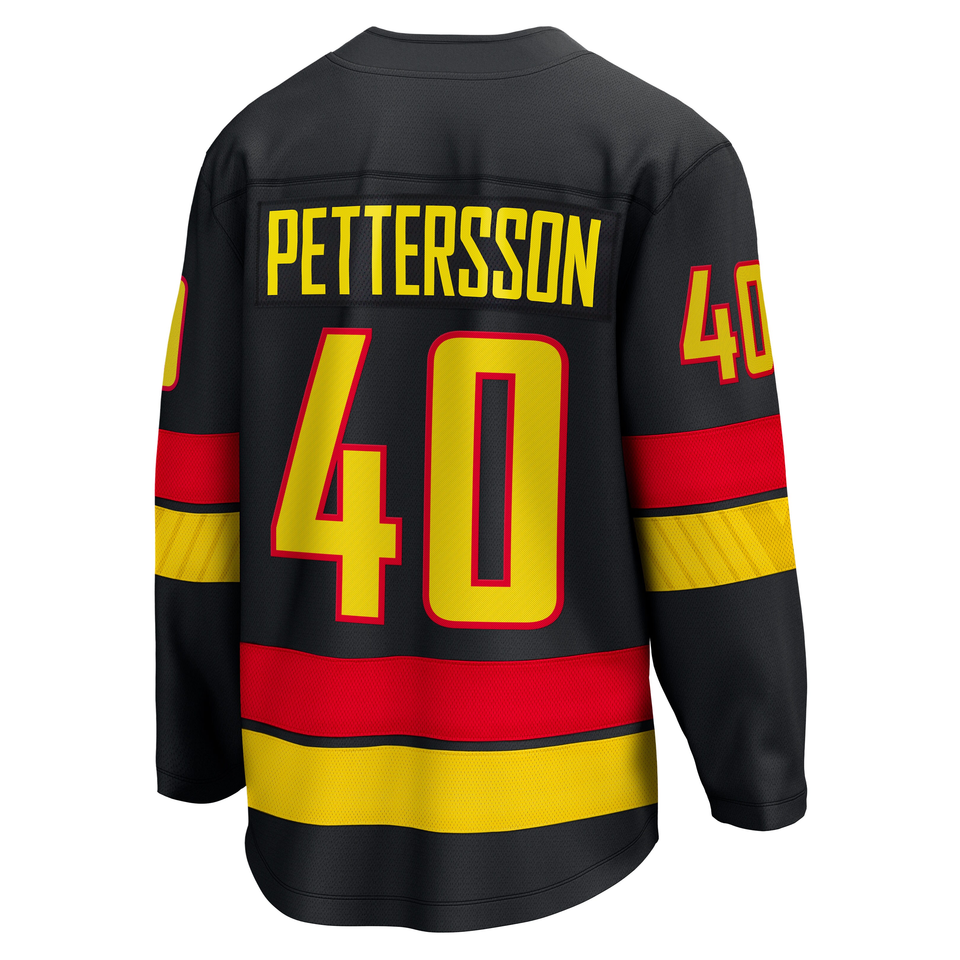 Elias Pettersson Vancouver Canucks Fanatics Breakaway Jersey – Black Clowdercats