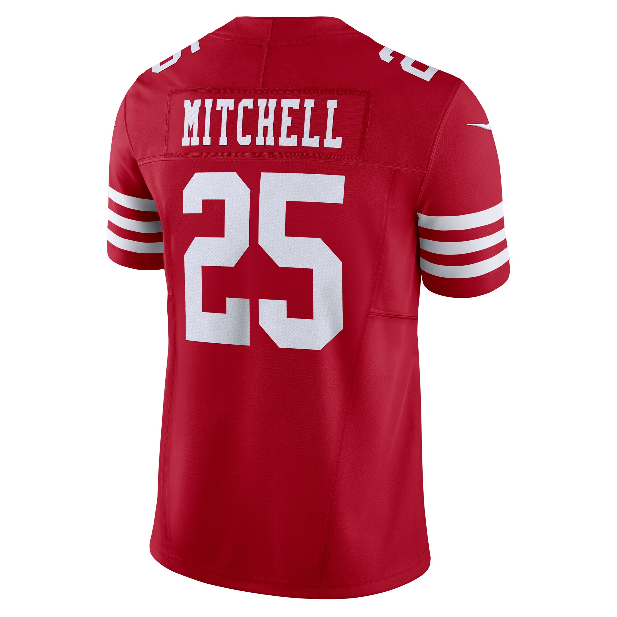 Elijah Mitchell San Francisco 49ers Nike Vapor F.U.S.E. Limited Jersey – Scarlet Clowdercats