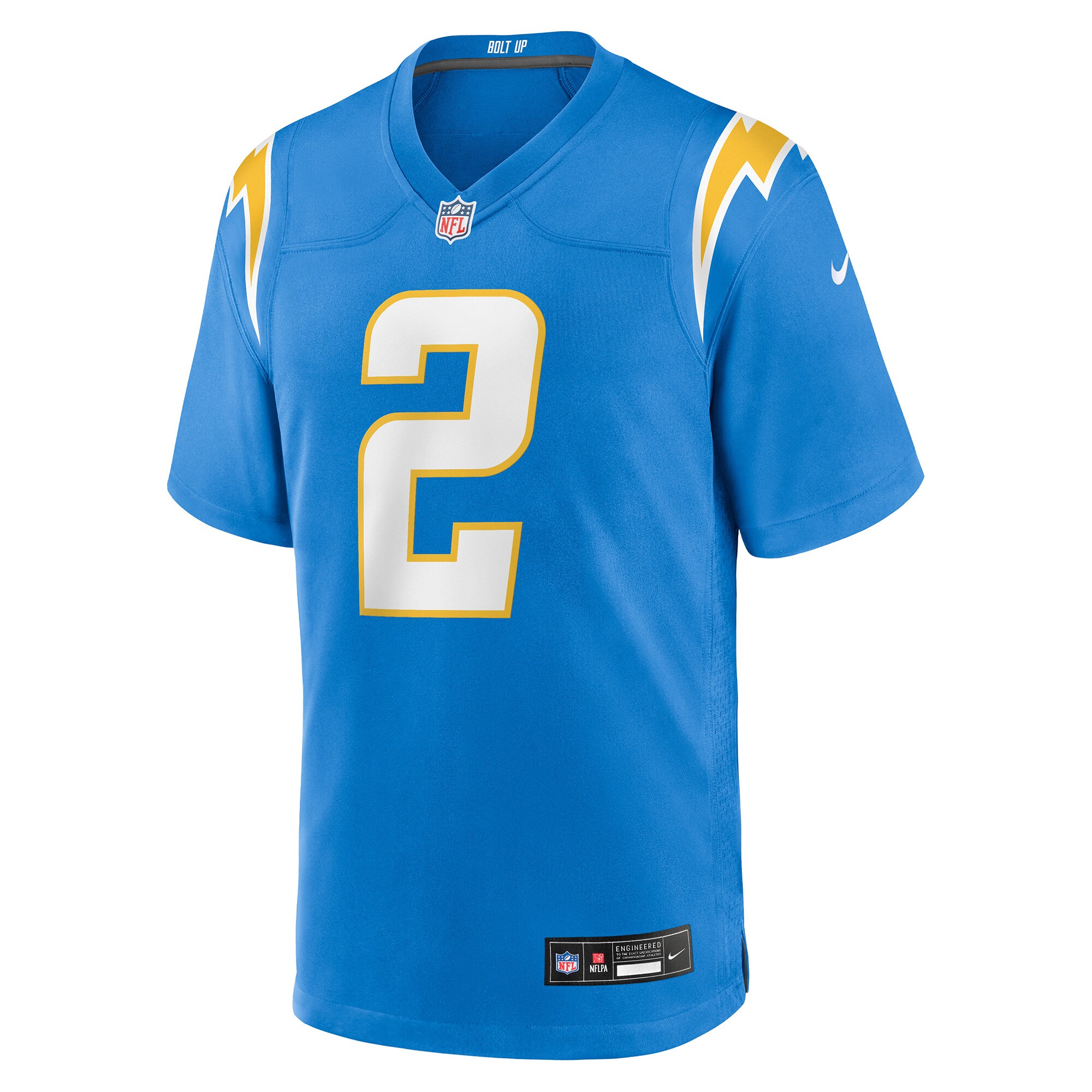 Elijah Molden Los Angeles Chargers Nike Team Game Jersey – Powder Blue Clowdercats