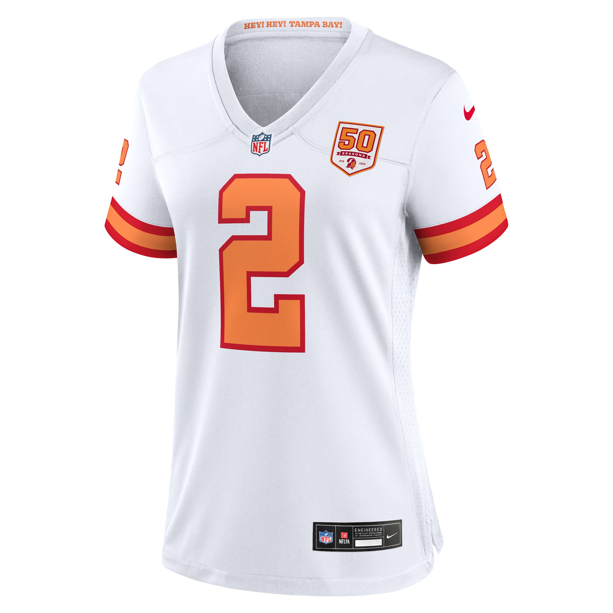 Emeka Egbuka ’76 Tampa Bay Buccaneers Nike Women’s Alternate 50th Season Game Jersey – White Clowdercats