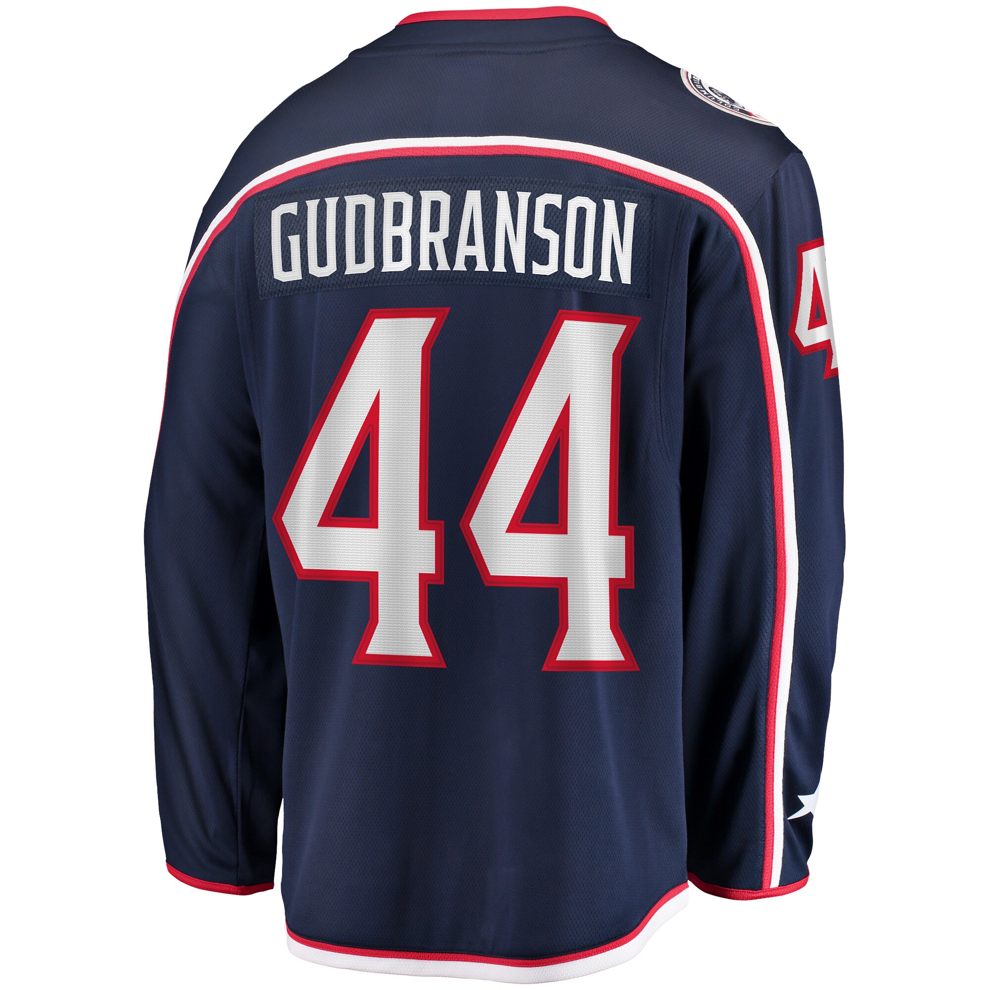 Erik Gudbranson Columbus Blue Jackets Fanatics Home Breakaway Player Jersey – Navy Clowdercats