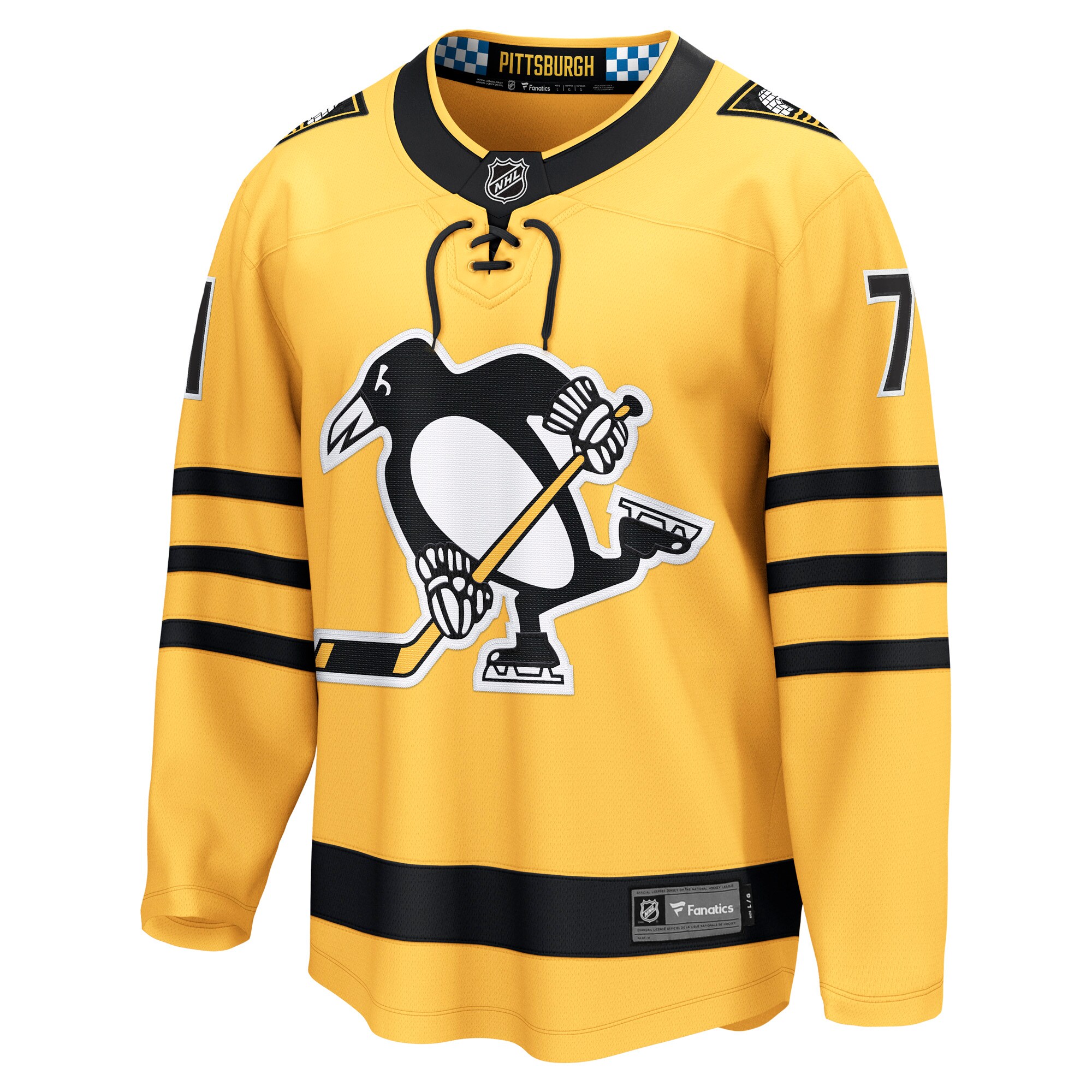 Evgeni Malkin Pittsburgh Penguins Fanatics Alternate Breakaway Player Jersey – Gold Clowdercats