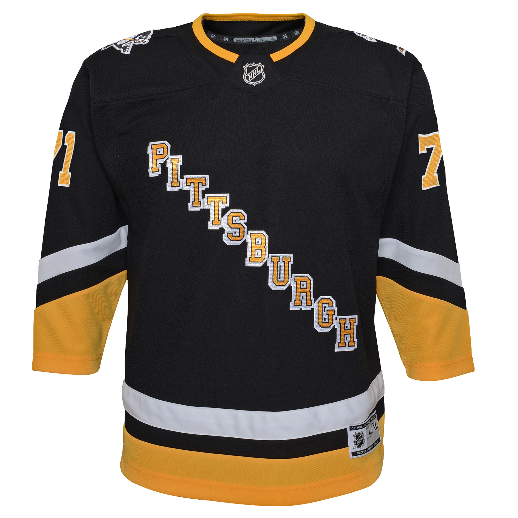 Evgeni Malkin Pittsburgh Penguins Youth 2021/22 Alternate Premier Player Jersey – Black Clowdercats