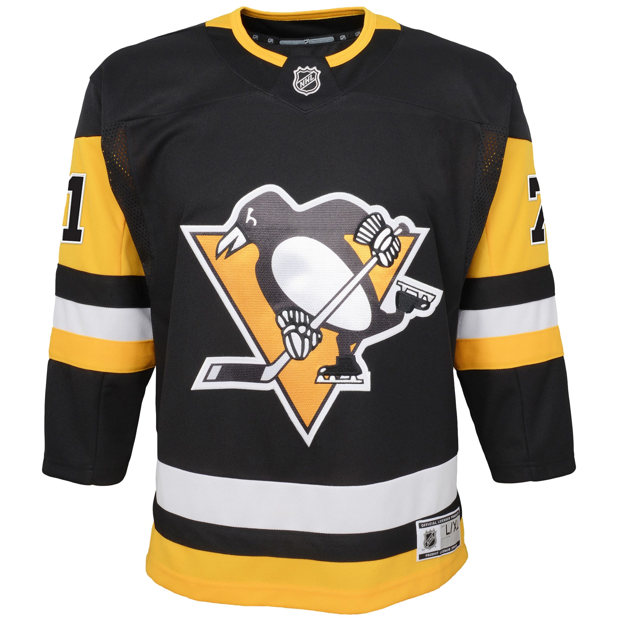 Evgeni Malkin Pittsburgh Penguins Youth Home Premier Player Jersey – Black Clowdercats