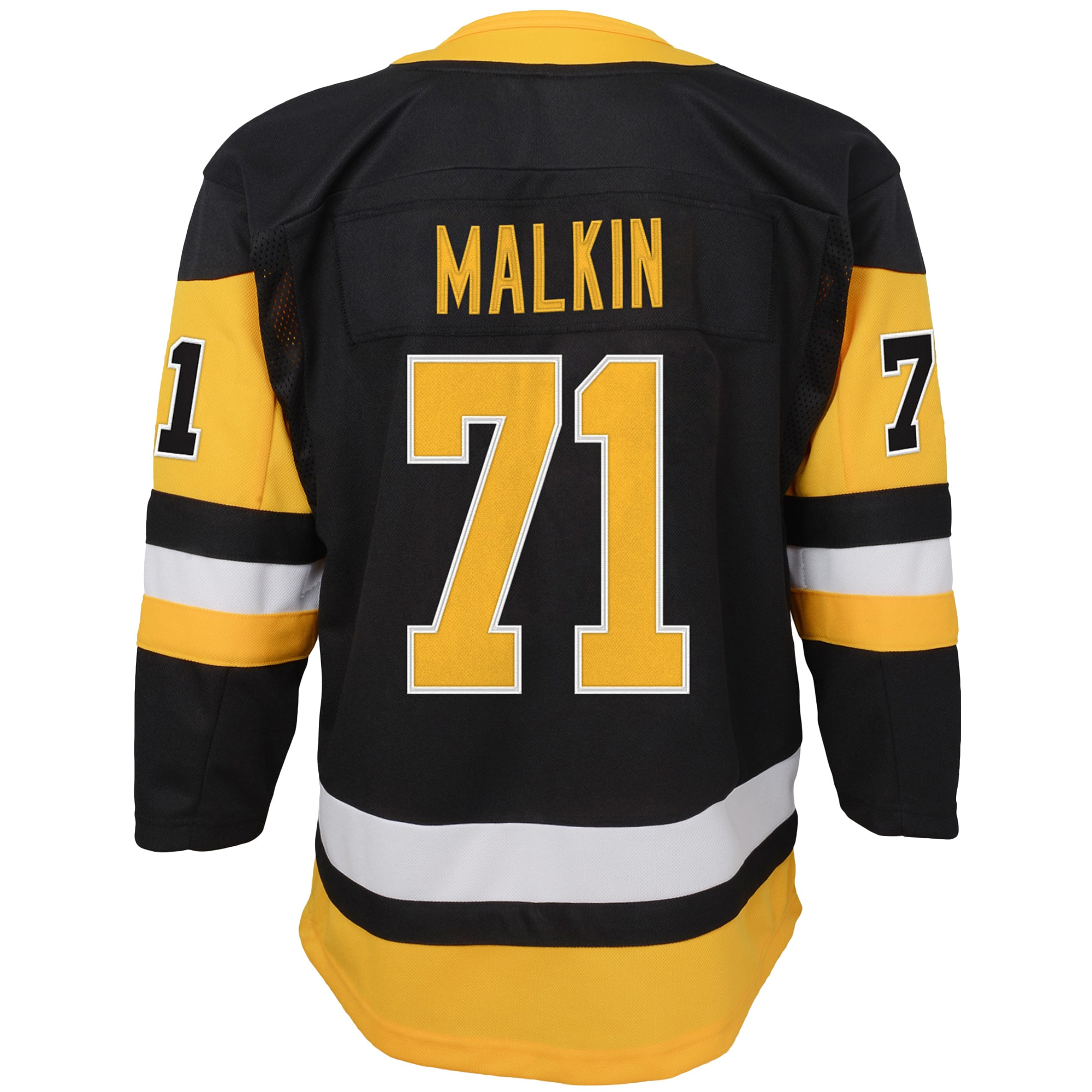 Evgeni Malkin Pittsburgh Penguins Youth Home Premier Player Jersey – Black Clowdercats