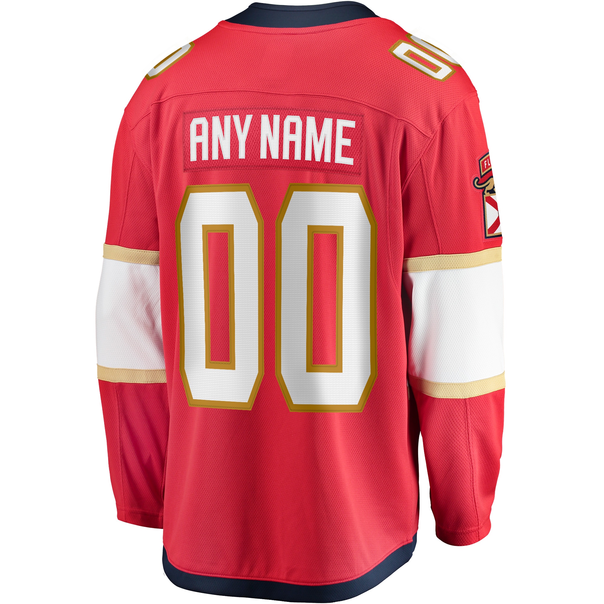 Florida Panthers Fanatics Home Breakaway Custom Jersey – Red Clowdercats