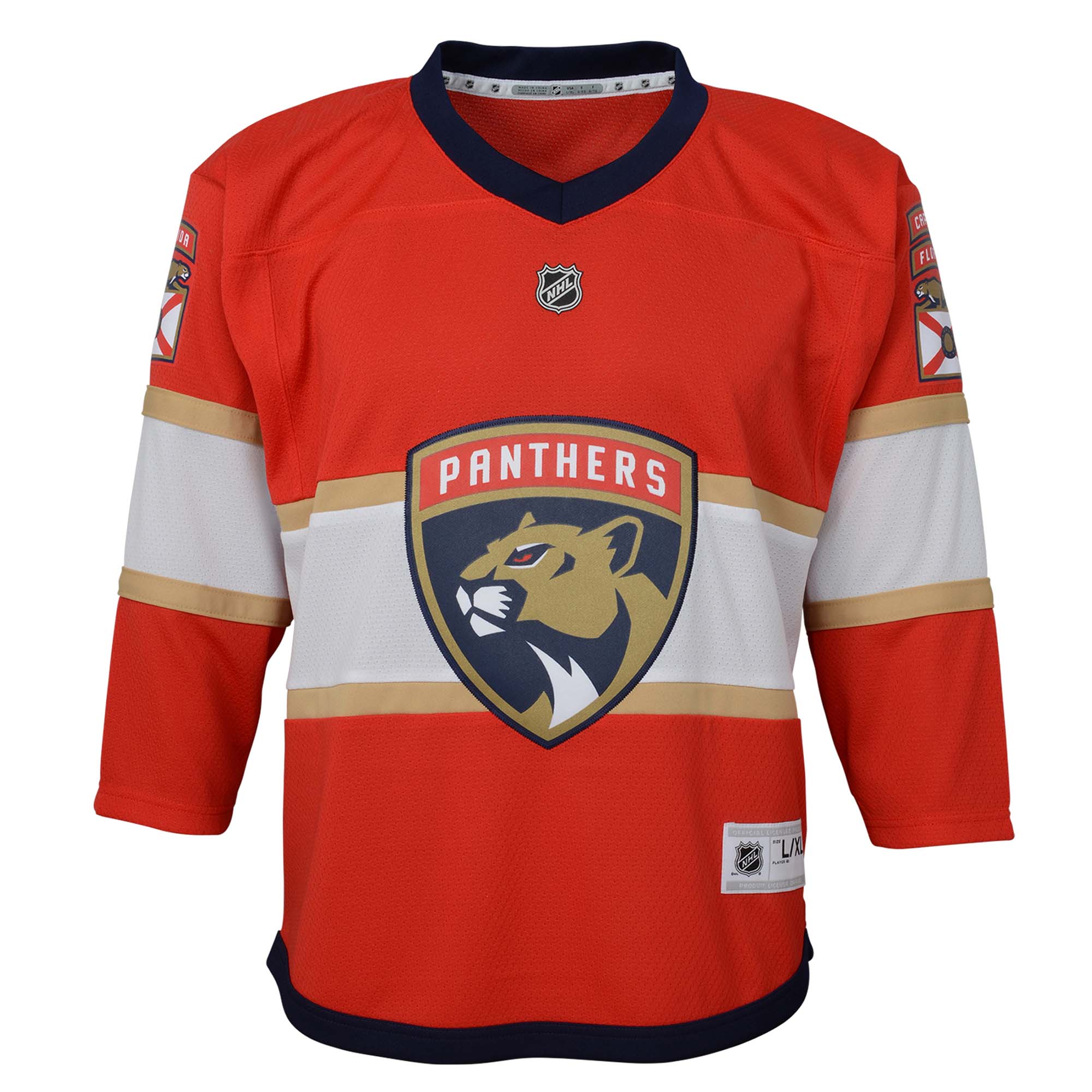 Florida Panthers Preschool Home Replica Jersey – Red Clowdercats