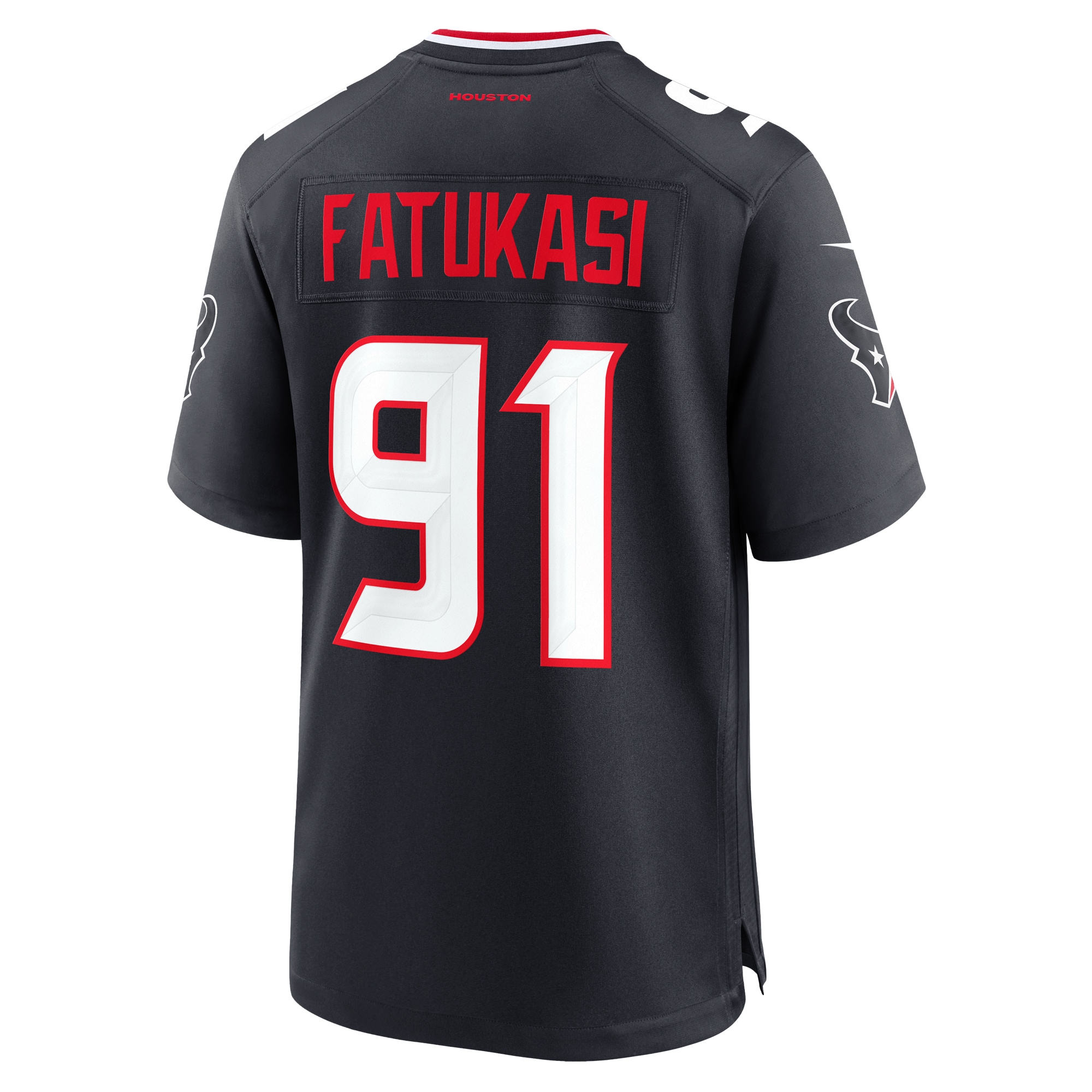 Folorunso Fatukasi Houston Texans Nike Team Game Jersey – Navy Clowdercats