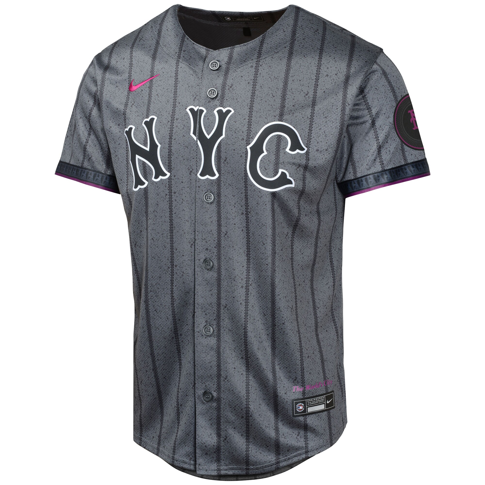 Francisco Alvarez New York Mets Nike Youth 2024 City Connect Limited Player Jersey – Graphite