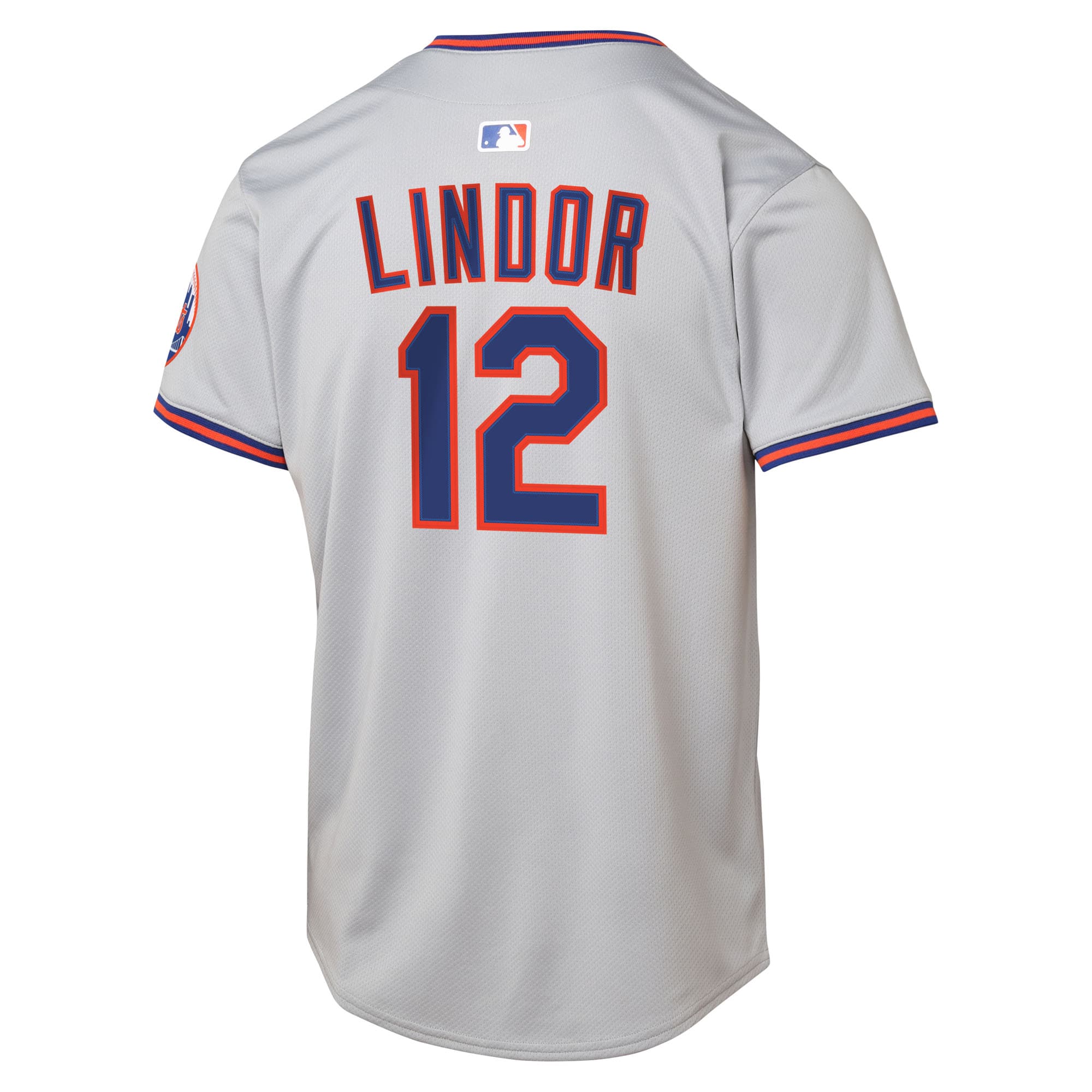 Francisco Lindor New York Mets Nike Youth Road Limited Jersey – Gray