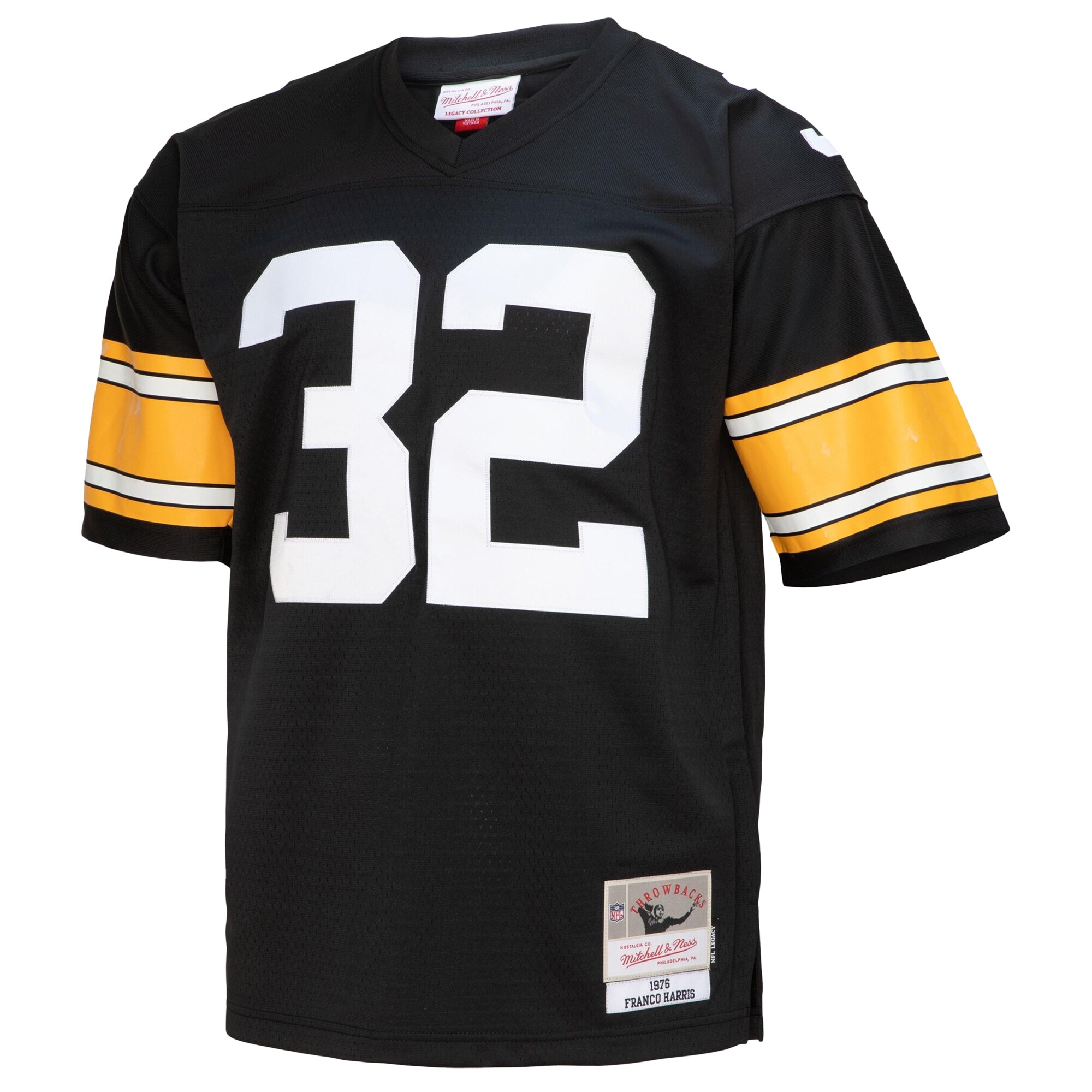 Franco Harris Pittsburgh Steelers Mitchell & Ness Legacy Replica Jersey – Black Clowdercats