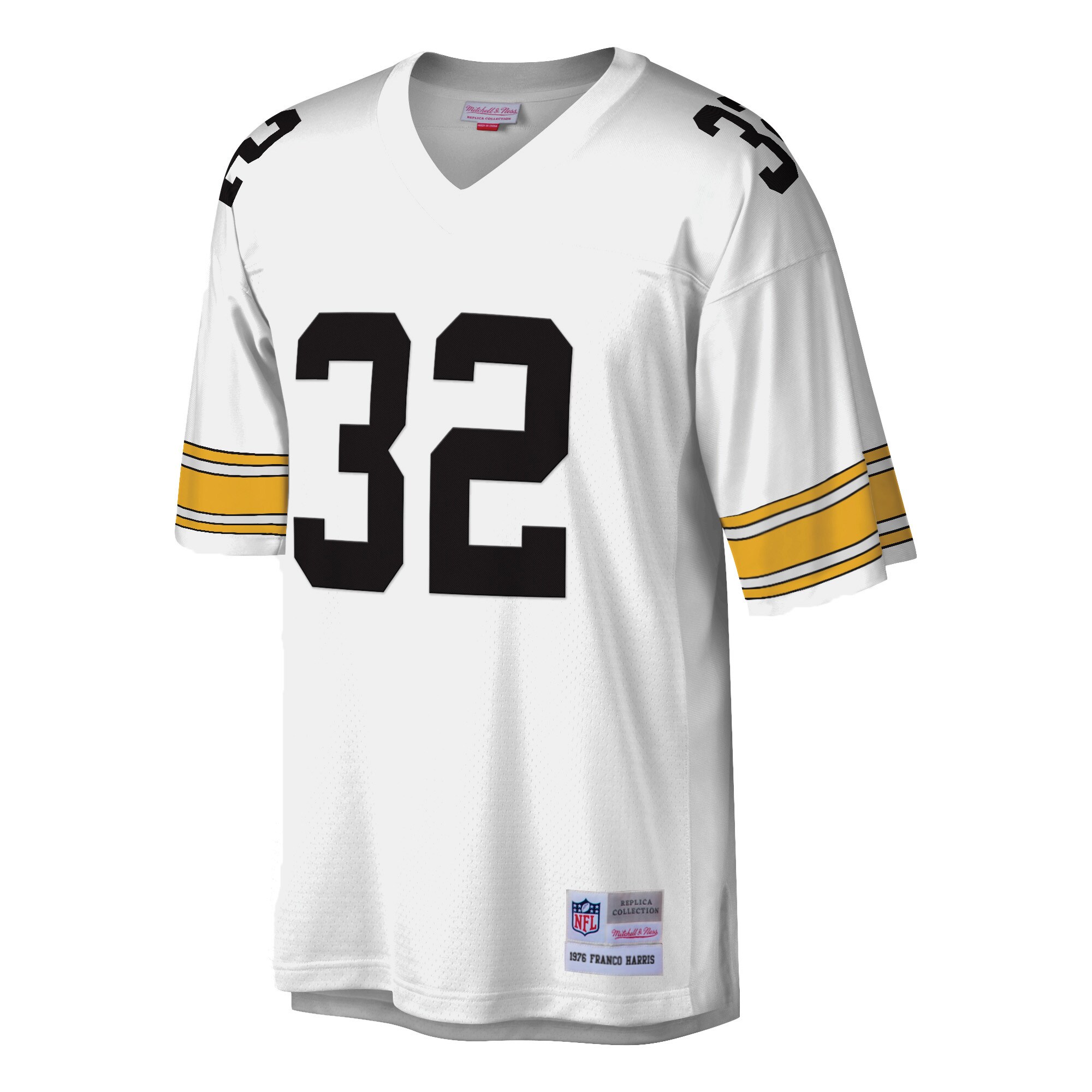 Franco Harris Pittsburgh Steelers Mitchell & Ness Legacy Replica Jersey – White Clowdercats