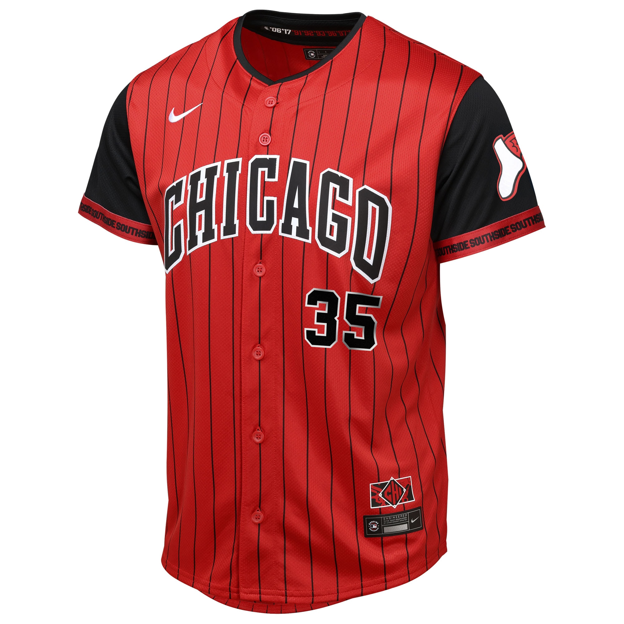Frank Thomas Chicago White Sox Youth 2025 City Connect Limited Player Jersey – Red/Black
