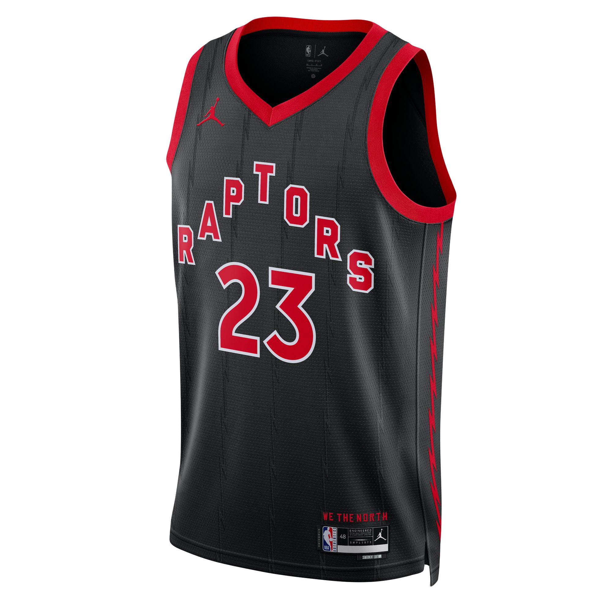 Fred VanVleet Toronto Raptors Jordan Brand Unisex Swingman Jersey – Statement Edition – Black Clowdercats