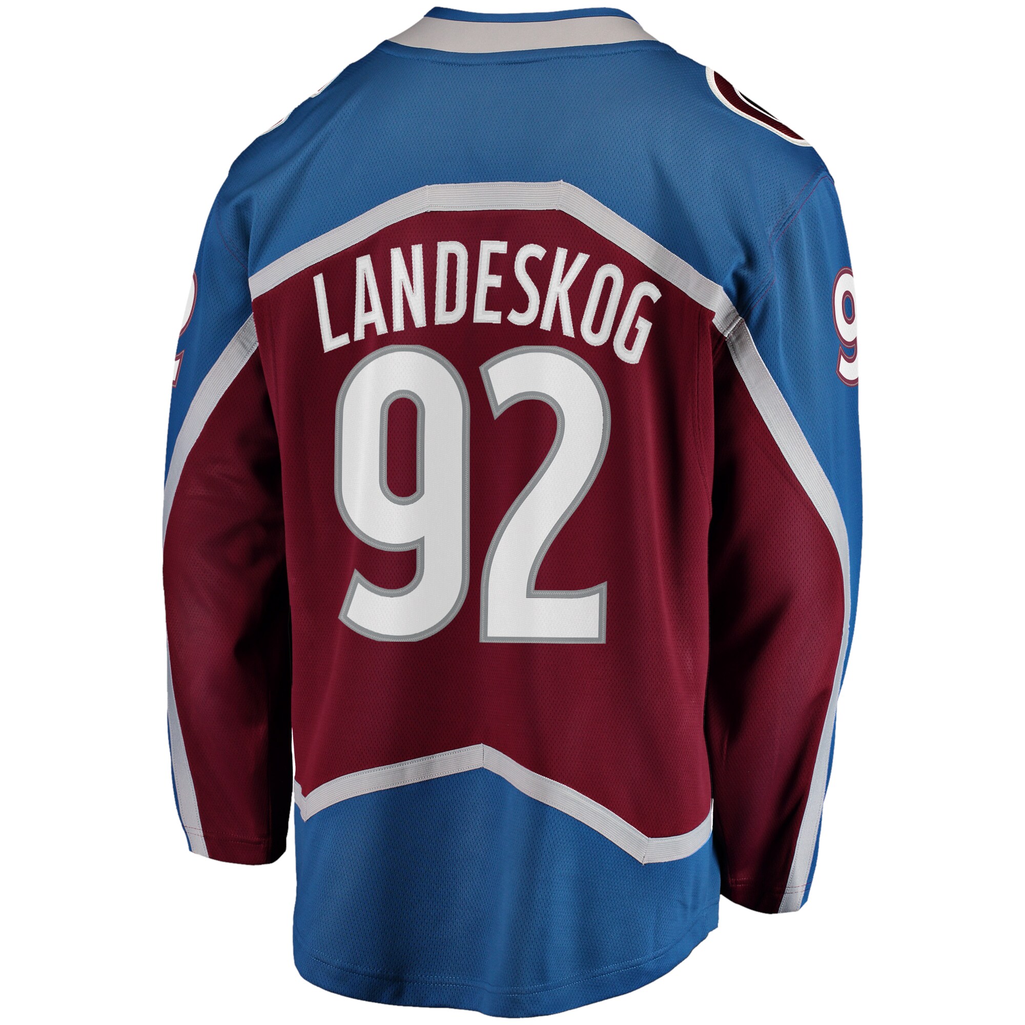 Gabriel Landeskog Colorado Avalanche Fanatics Captain Patch Home Breakaway Jersey – Burgundy Clowdercats