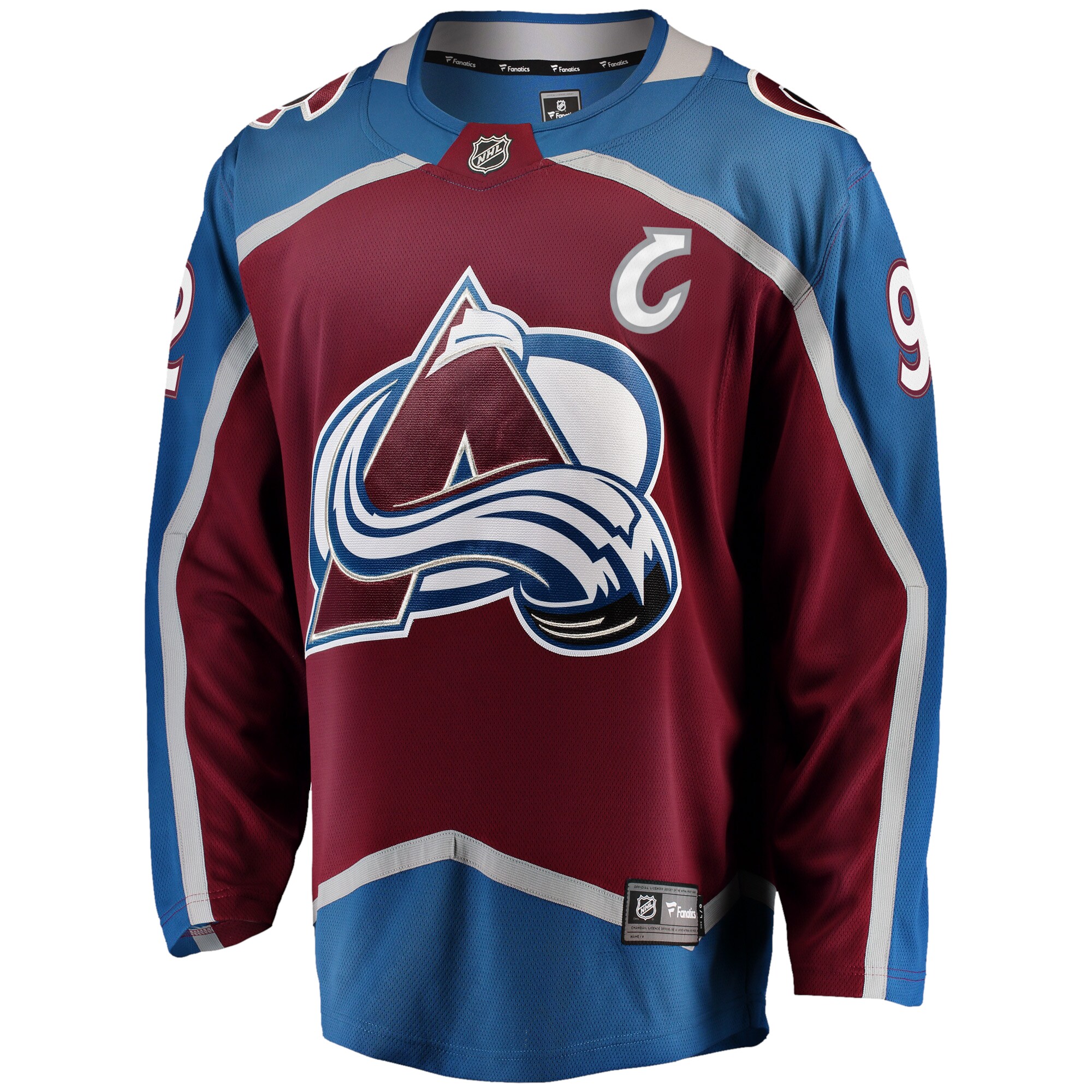 Gabriel Landeskog Colorado Avalanche Fanatics Captain Patch Home Breakaway Jersey – Burgundy Clowdercats