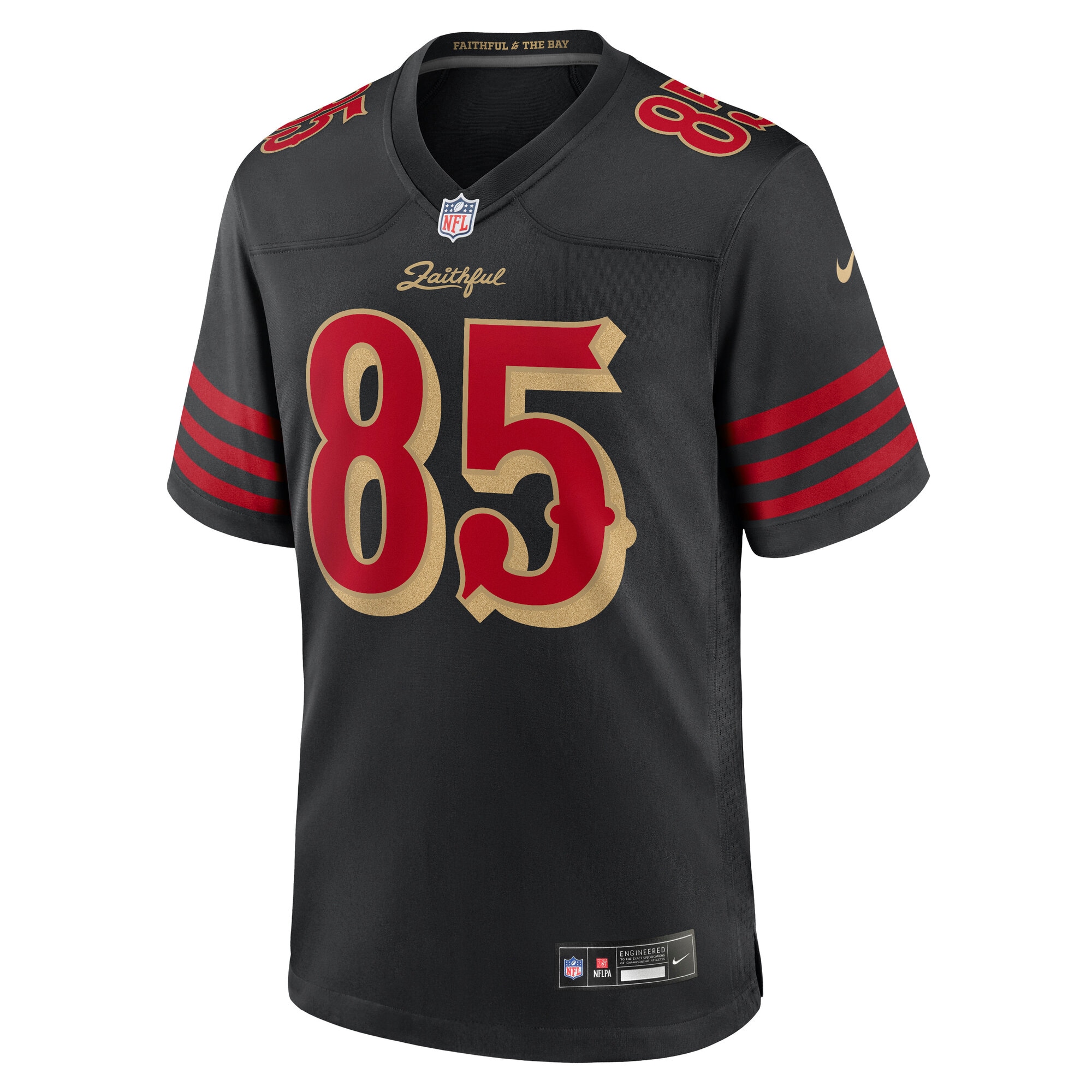 George Kittle San Francisco 49ers Nike 2025 Rivalries Collection Game Jersey – Black Clowdercats