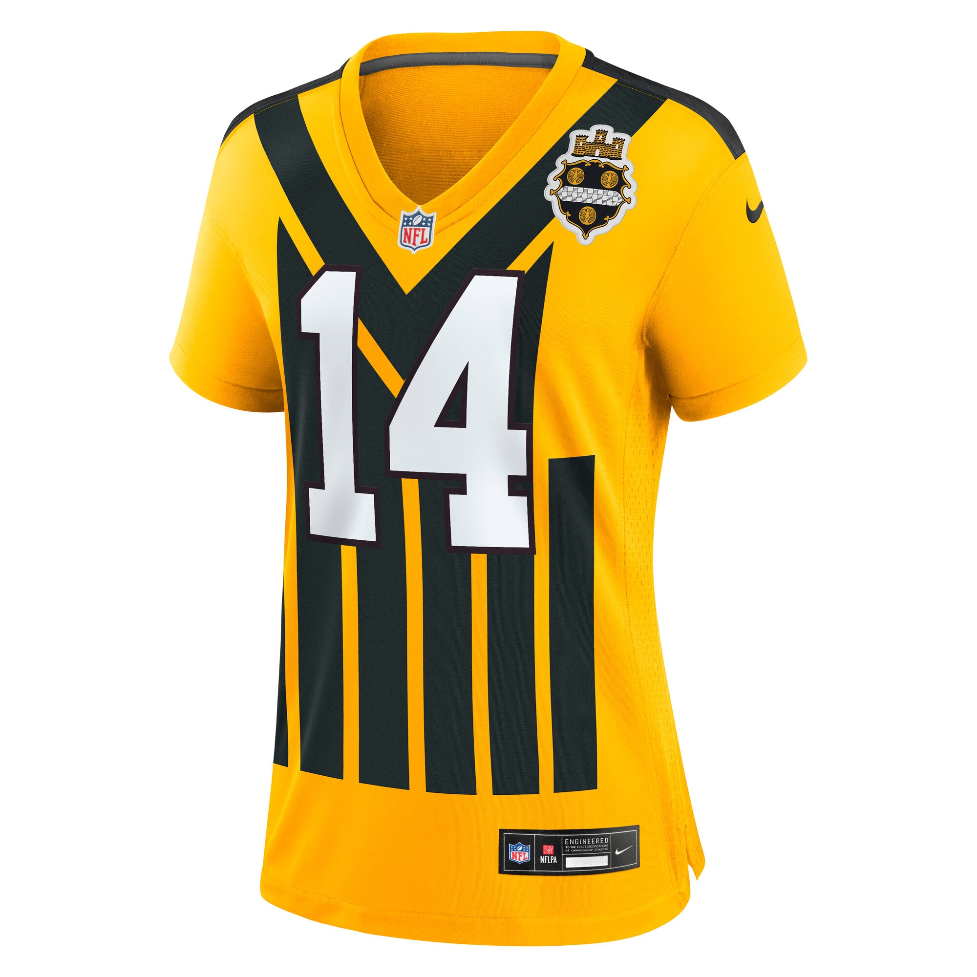 George Pickens Pittsburgh Steelers Nike Women’s Alternate 1933 Throwback Game Jersey – Gold Clowdercats