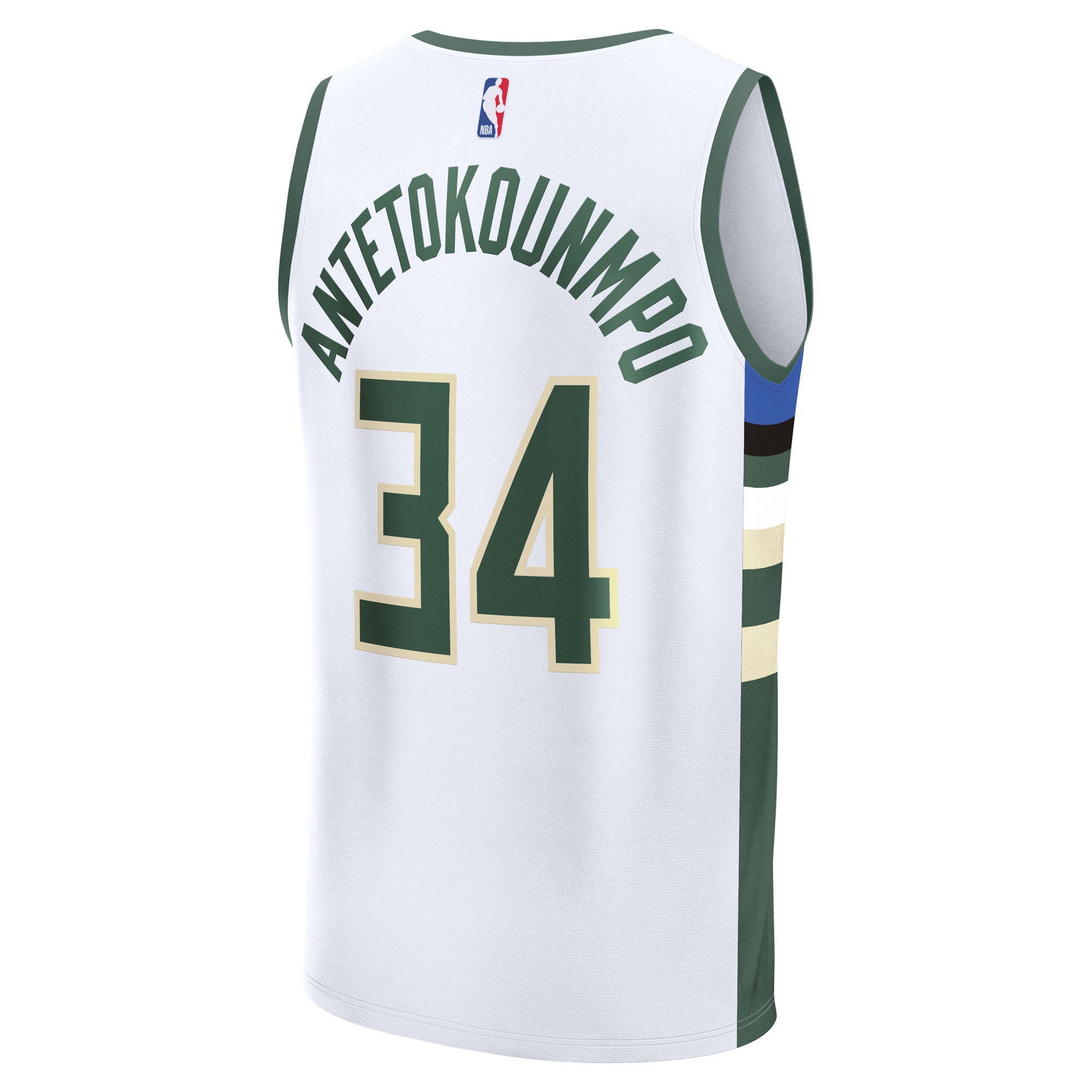 Giannis Antetokounmpo Milwaukee Bucks Fanatics Fast Break Replica Player Jersey – Association Edition – White Clowdercats