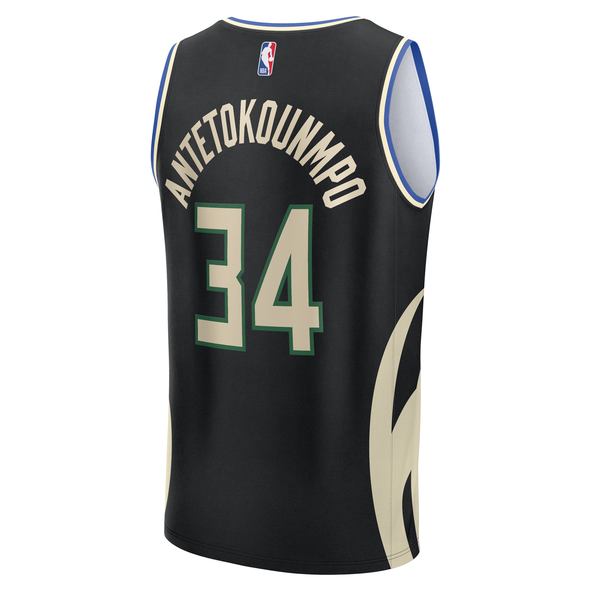 Giannis Antetokounmpo Milwaukee Bucks Fanatics Youth Fast Break Replica Player Jersey – Statement Edition – Black Clowdercats