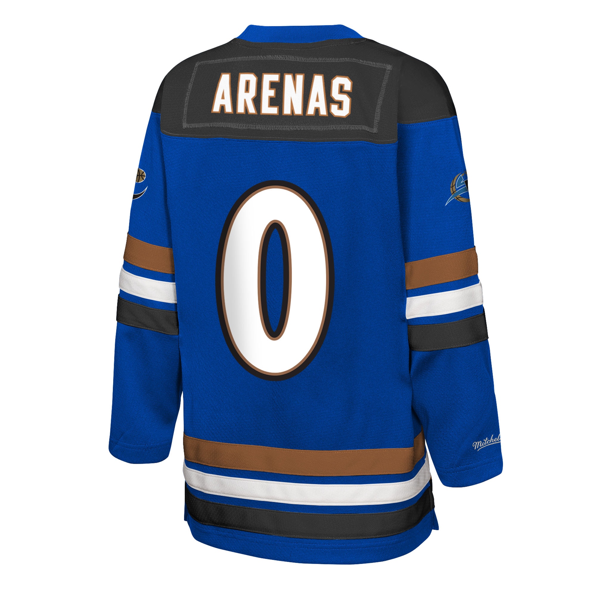 Gilbert Arenas Washington Wizards Mitchell & Ness Youth Maxxed Out 2.0 Fashion Hockey Jersey – Blue Clowdercats