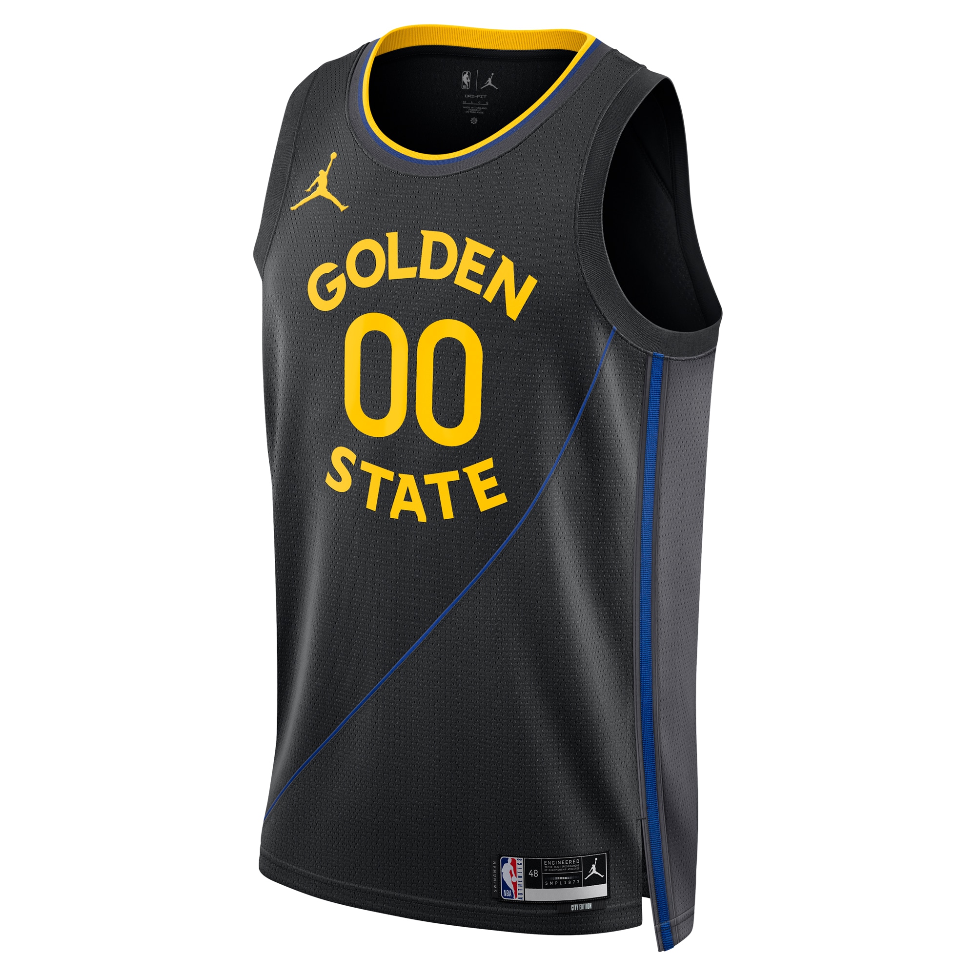 Golden State Warriors Jordan Brand Unisex 2024/25 Custom Swingman Jersey – Statement Edition – Black Clowdercats
