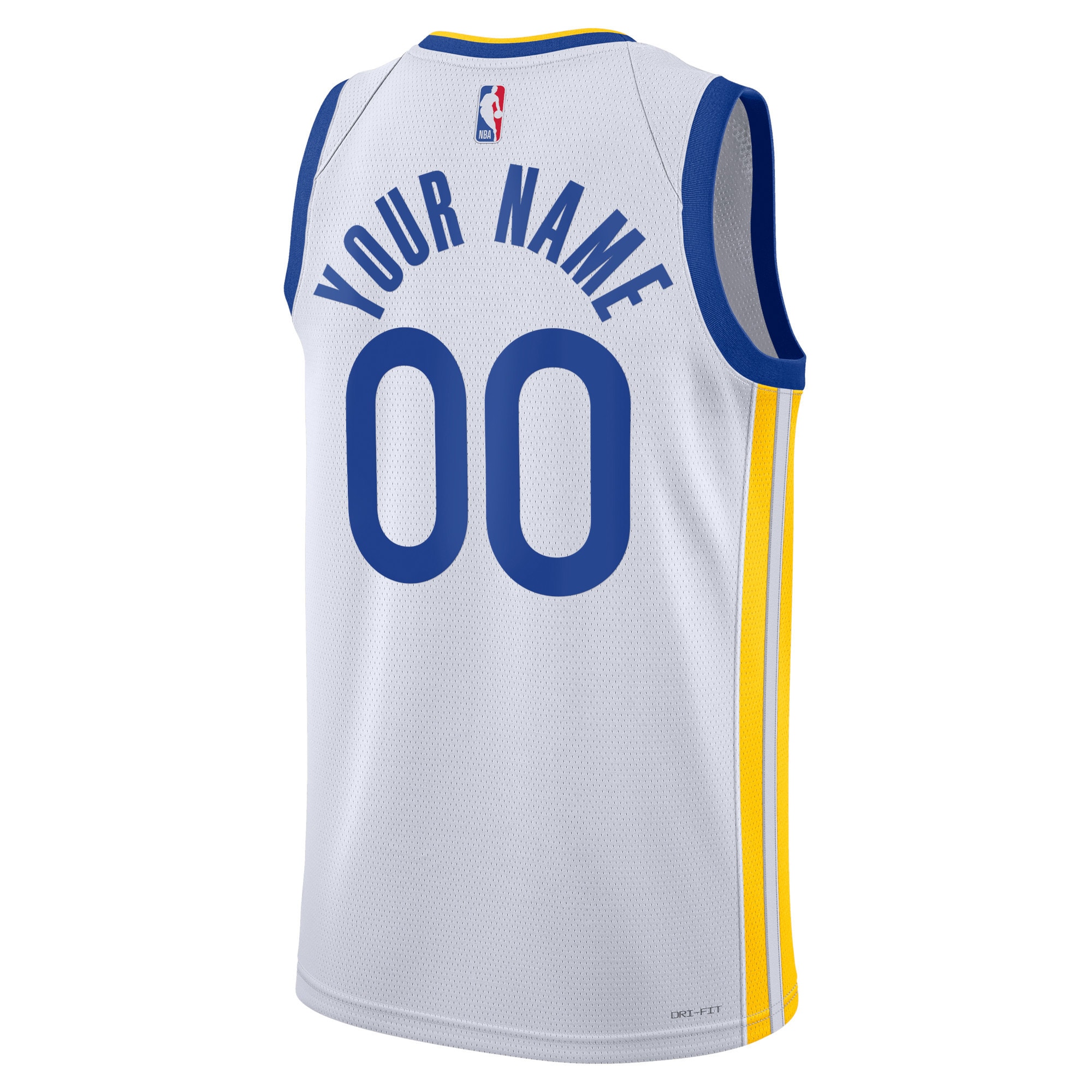 Golden State Warriors Nike Unisex Swingman Custom Jersey White – Association Edition Clowdercats