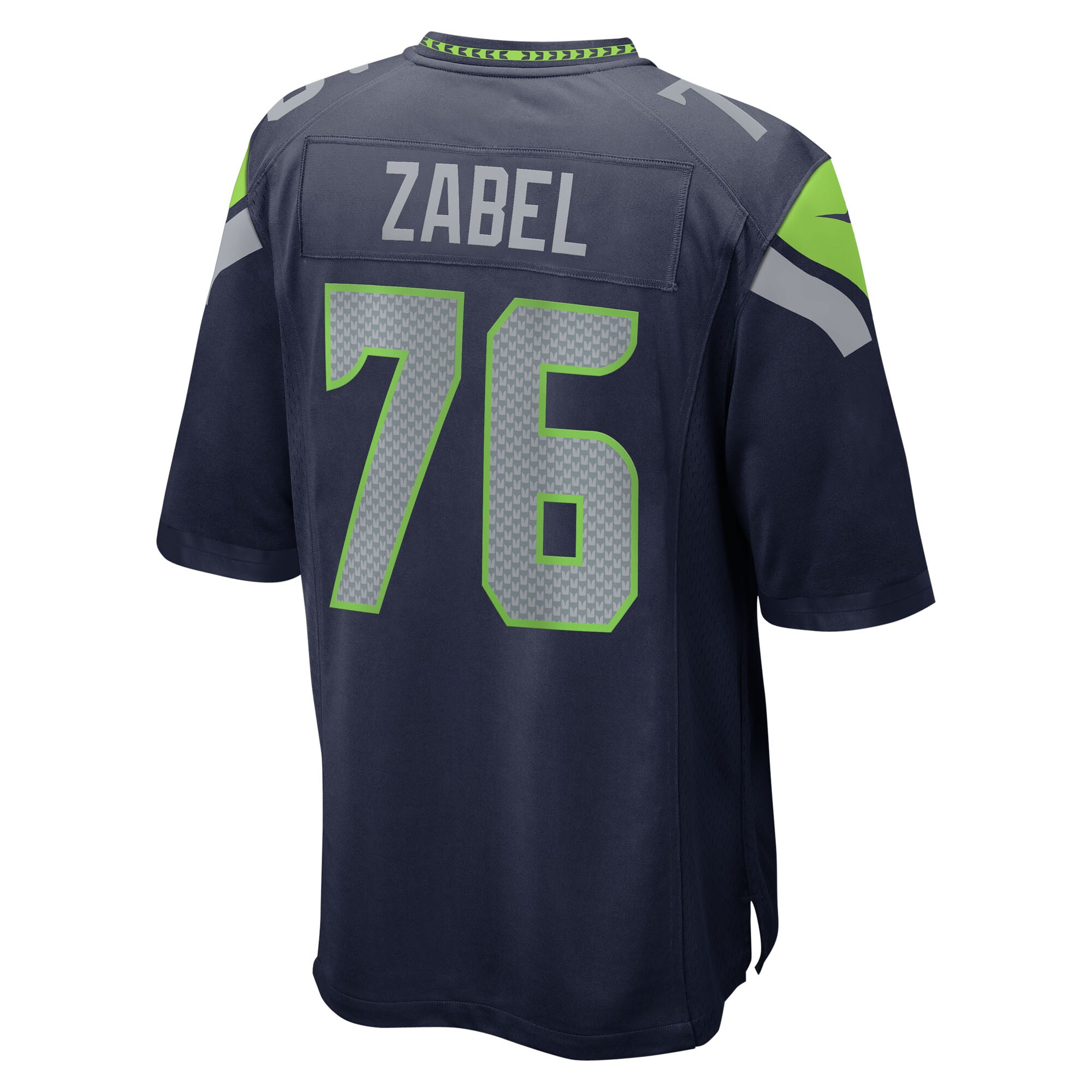 Grey Zabel Seattle Seahawks Nike 2025 NFL Draft First Round Pick Game Jersey – College Navy Clowdercats