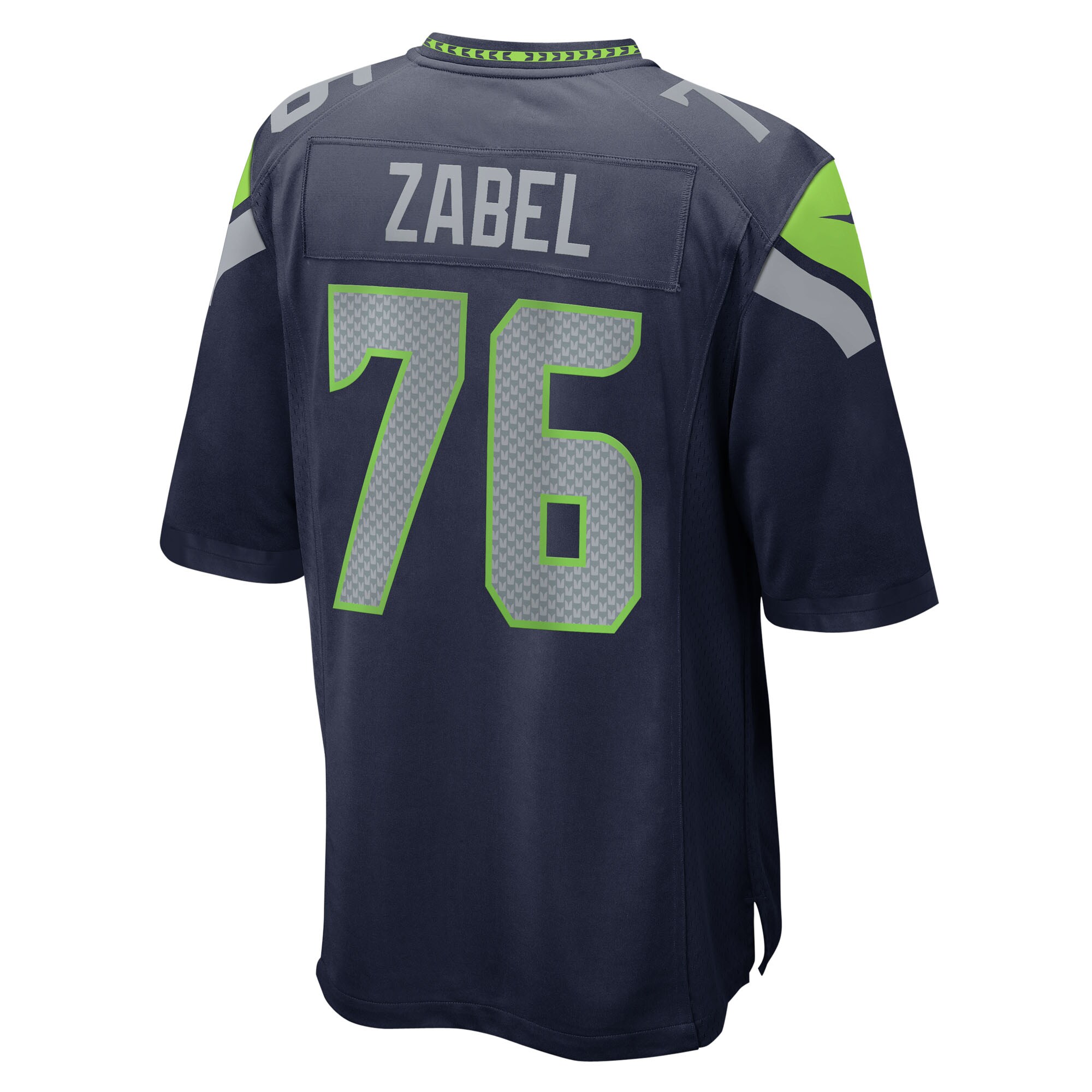 Grey Zabel Seattle Seahawks Nike Team Game Jersey – College Navy Clowdercats