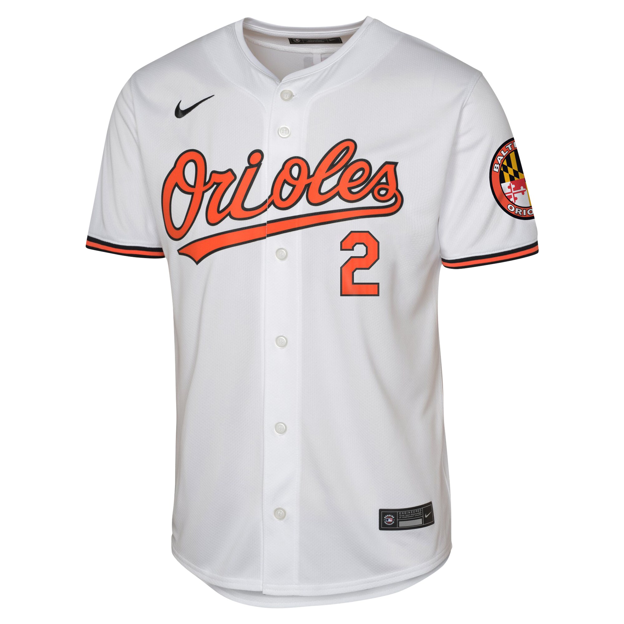 Gunnar Henderson Baltimore Orioles Nike Youth Home Limited Jersey – White