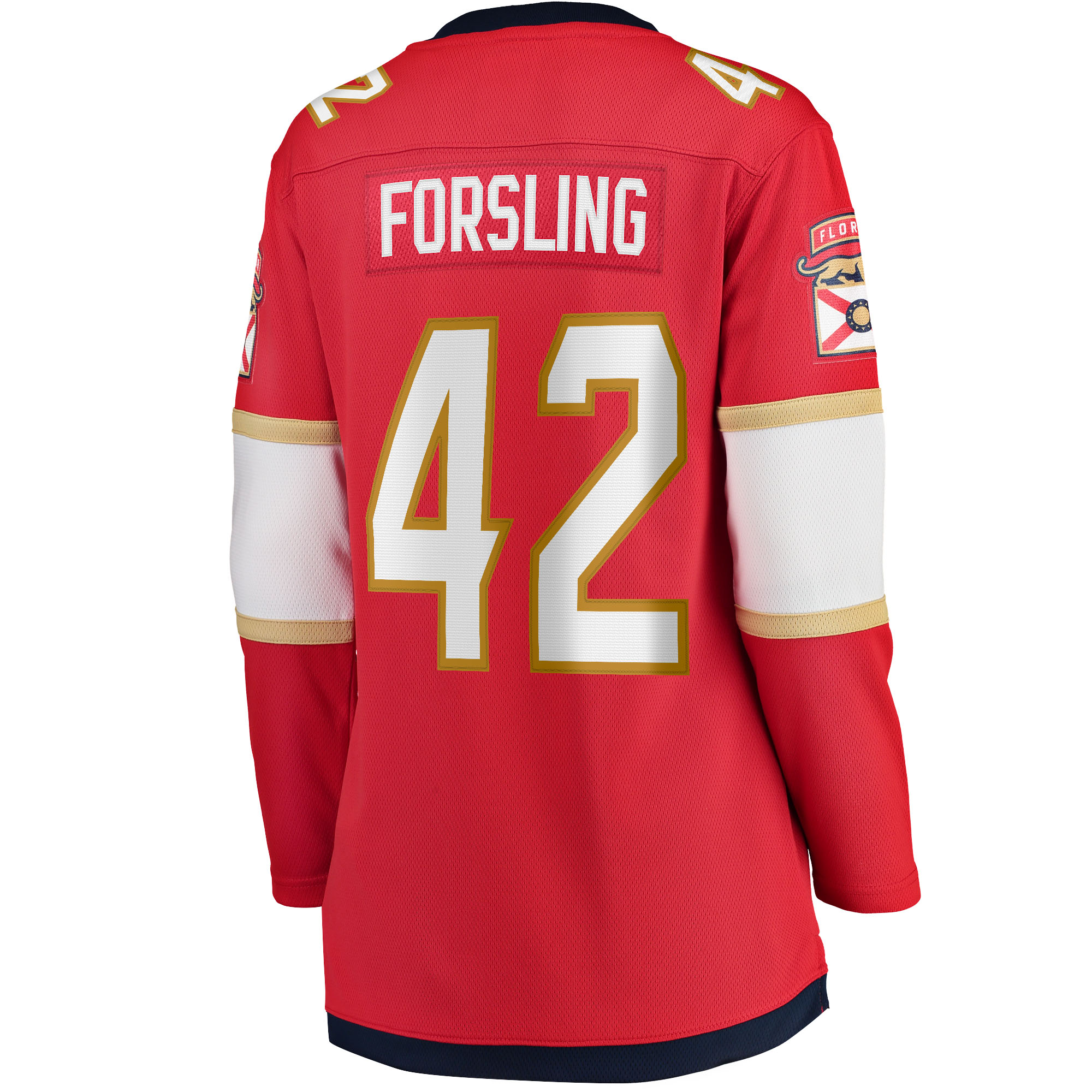 Gustav Forsling Florida Panthers Fanatics Women’s Home Breakaway Player Jersey – Red Clowdercats