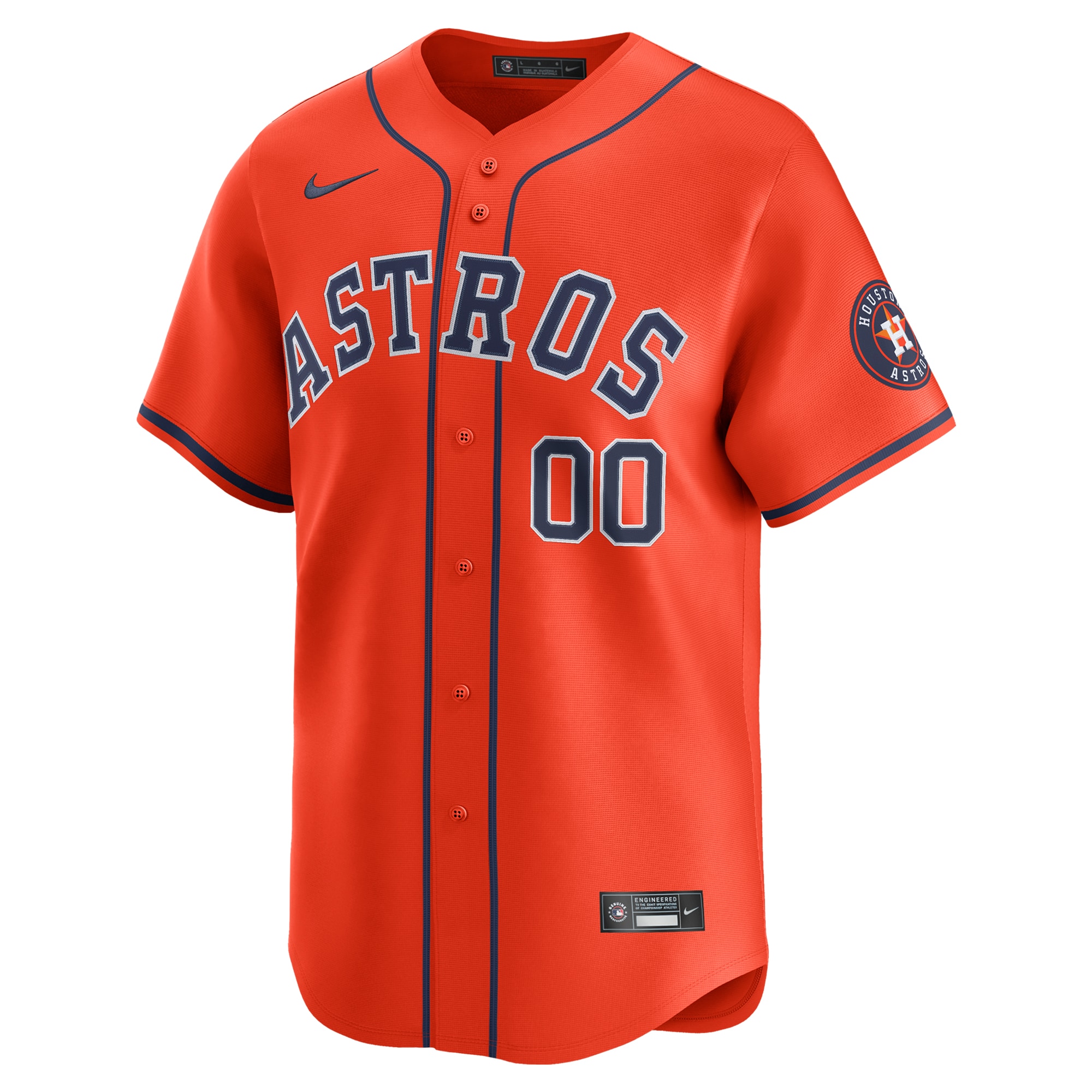 Houston Astros Nike Alternate Limited Custom Jersey – Orange