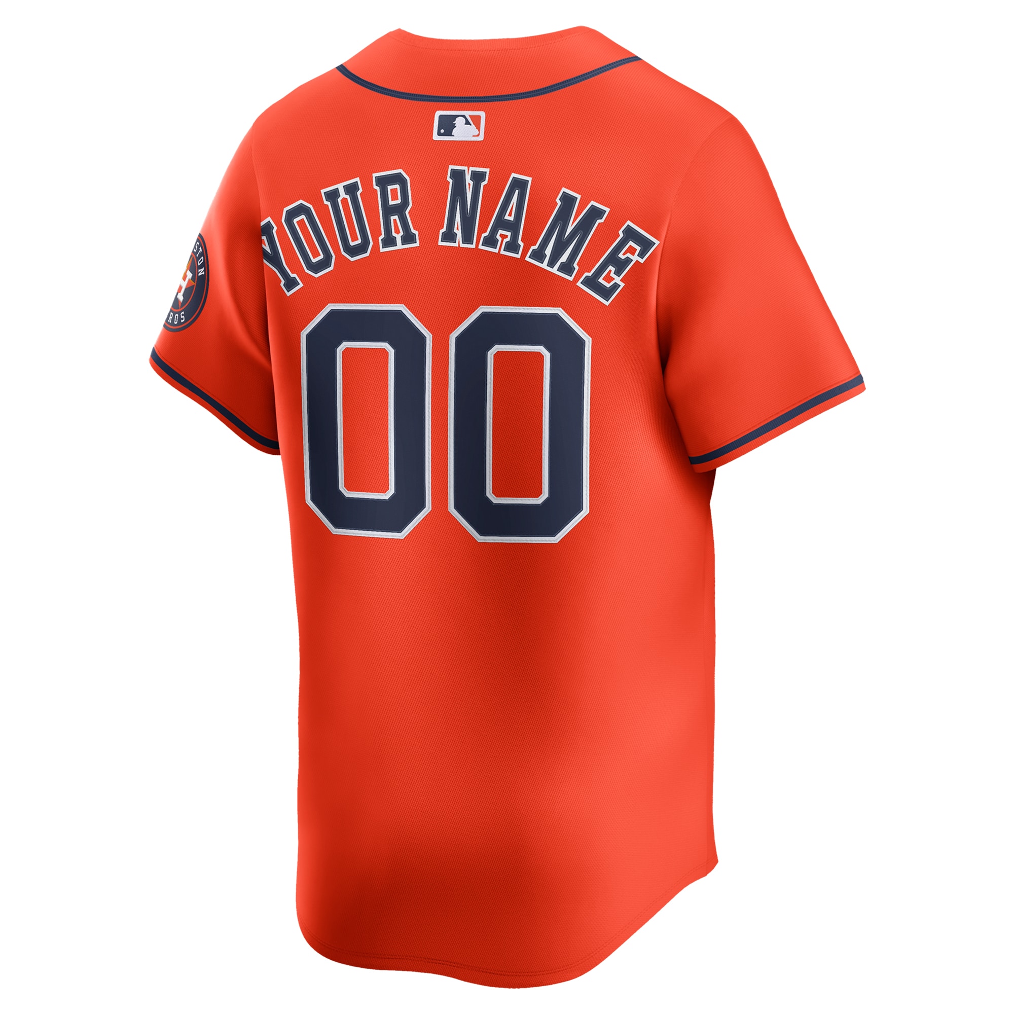 Houston Astros Nike Alternate Limited Custom Jersey – Orange