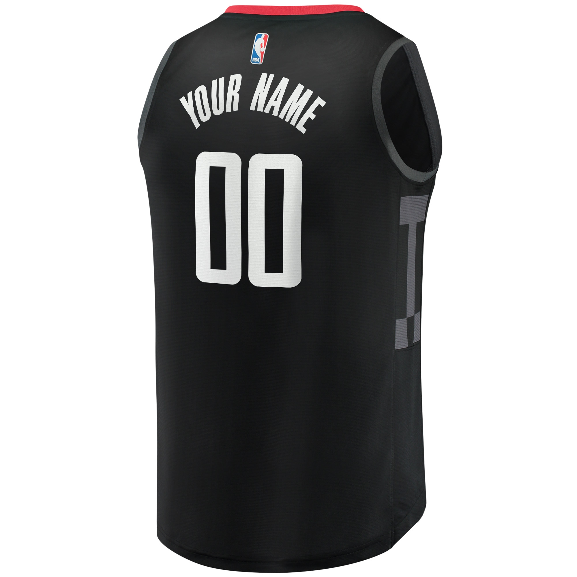 Houston Rockets Fanatics Fast Break Replica Custom Jersey – Statement Edition – Black Clowdercats