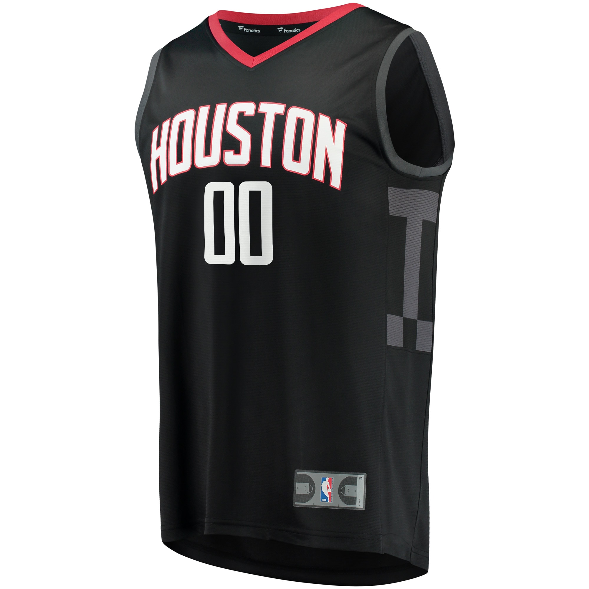 Houston Rockets Fanatics Fast Break Replica Custom Jersey – Statement Edition – Black Clowdercats