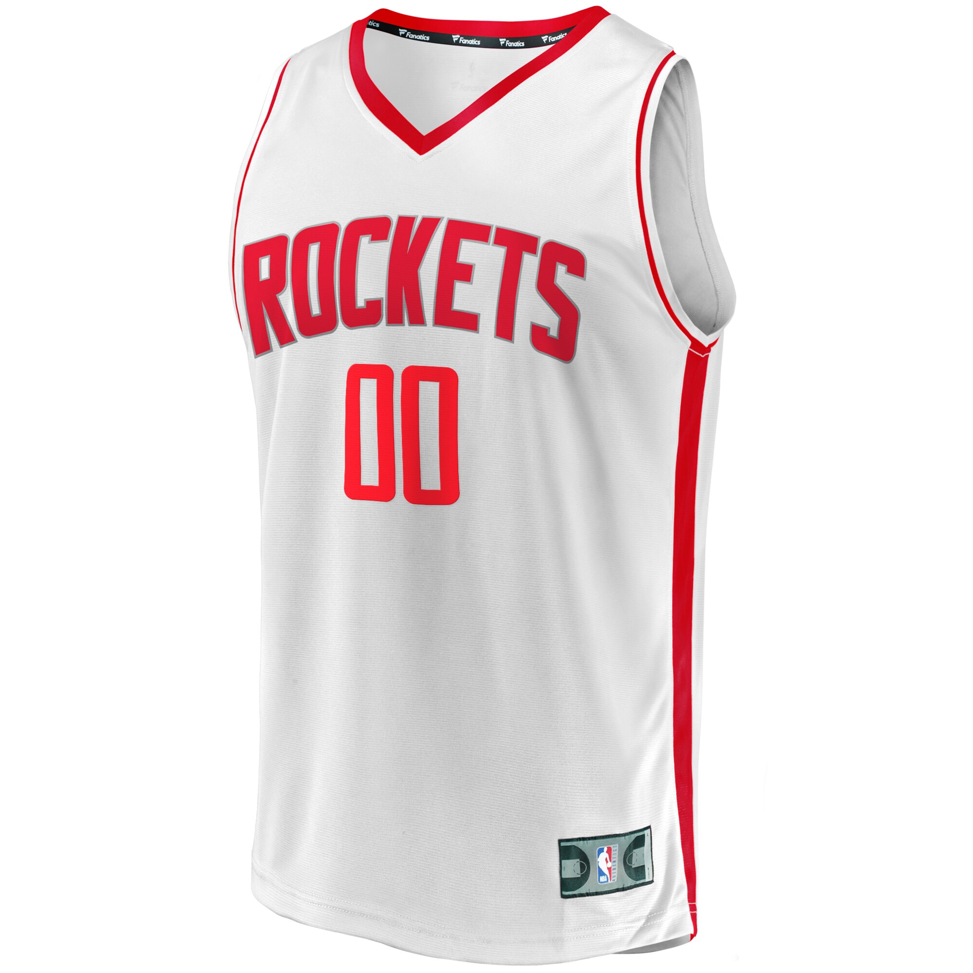 Houston Rockets Fanatics Youth Fast Break Replica Custom Jersey – Association Edition – White Clowdercats