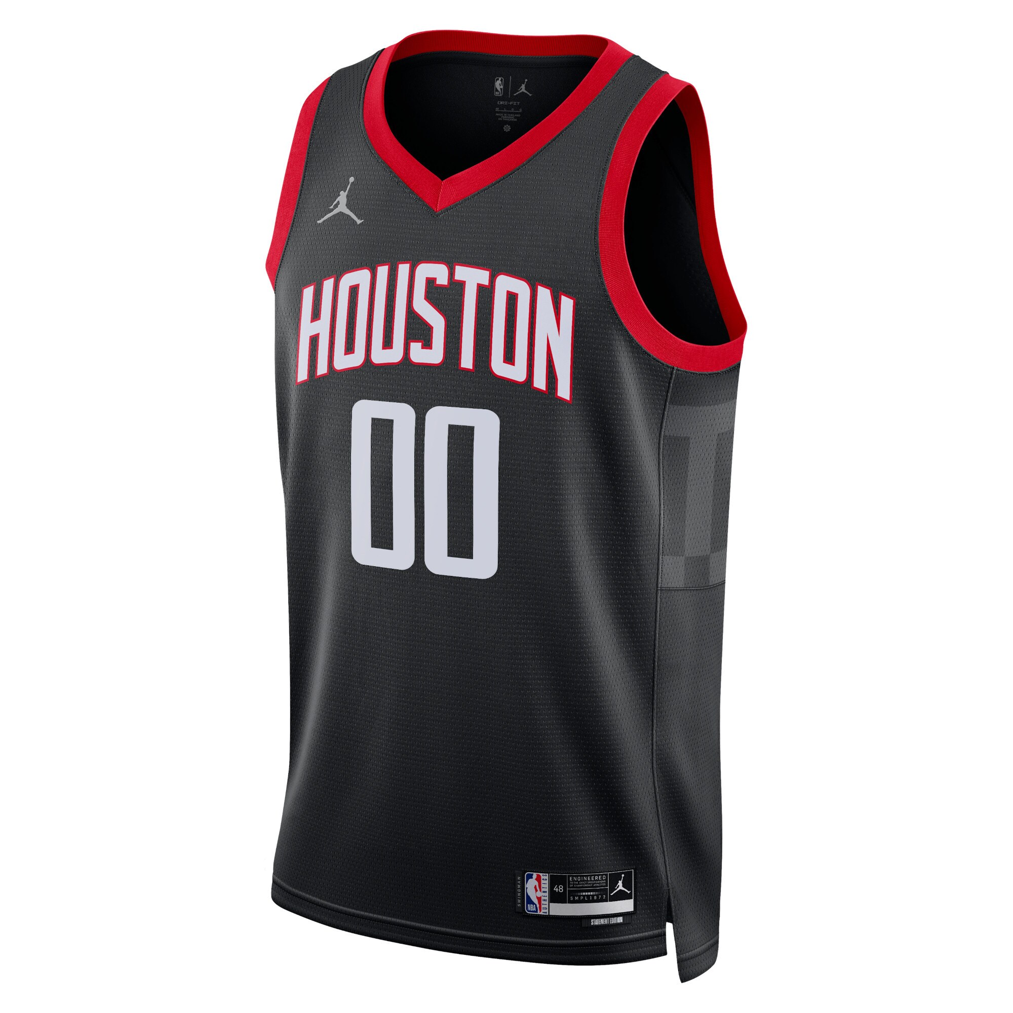 Houston Rockets Jordan Brand Unisex 2022/23 Swingman Custom Jersey – Statement Edition – Black Clowdercats