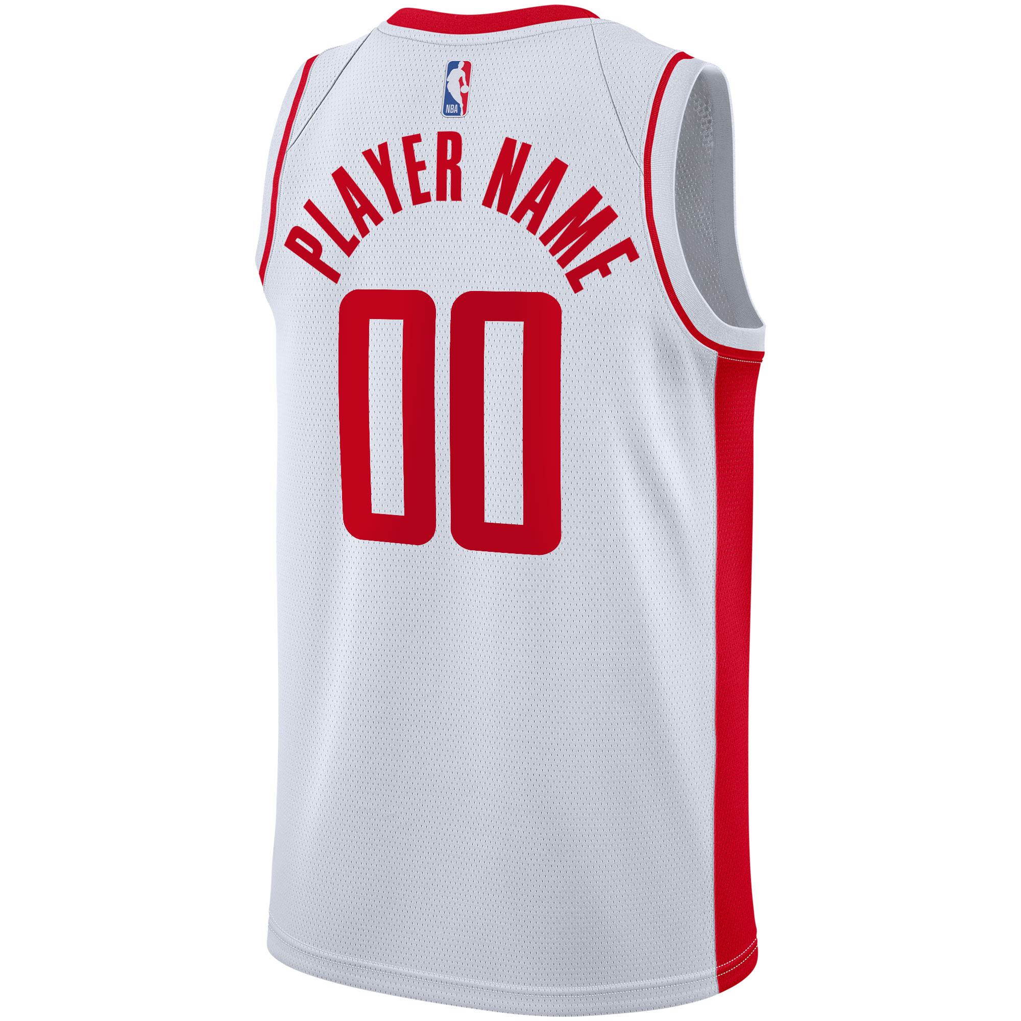 Houston Rockets Nike 2020/21 Swingman Custom Jersey – Association Edition – White Clowdercats