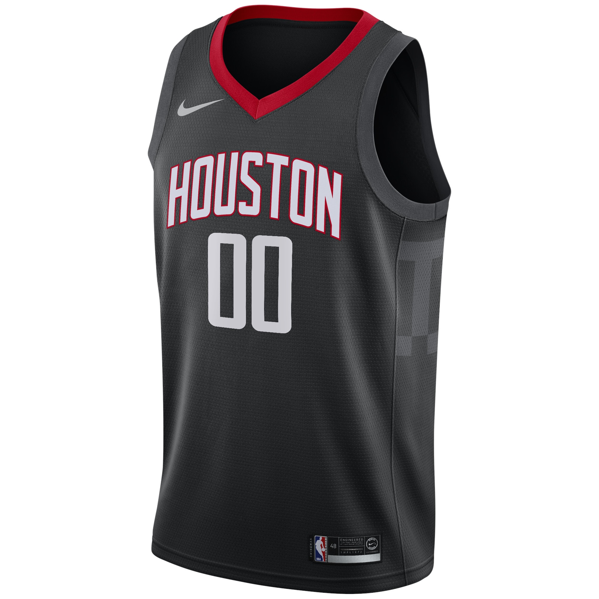 Houston Rockets Nike Swingman Custom Jersey Black – Statement Edition Clowdercats
