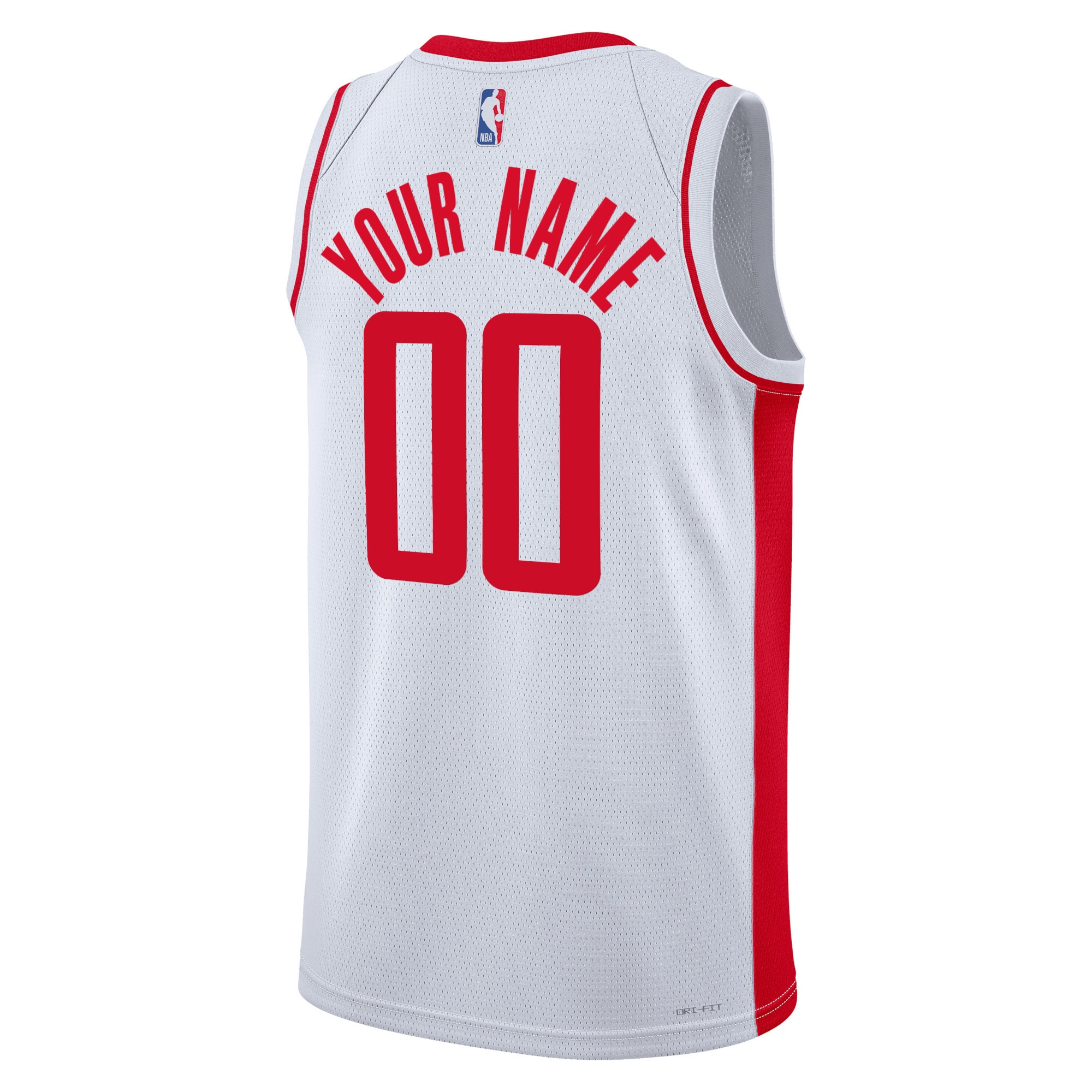 Houston Rockets Nike Unisex Swingman Custom Jersey White – Association Edition Clowdercats
