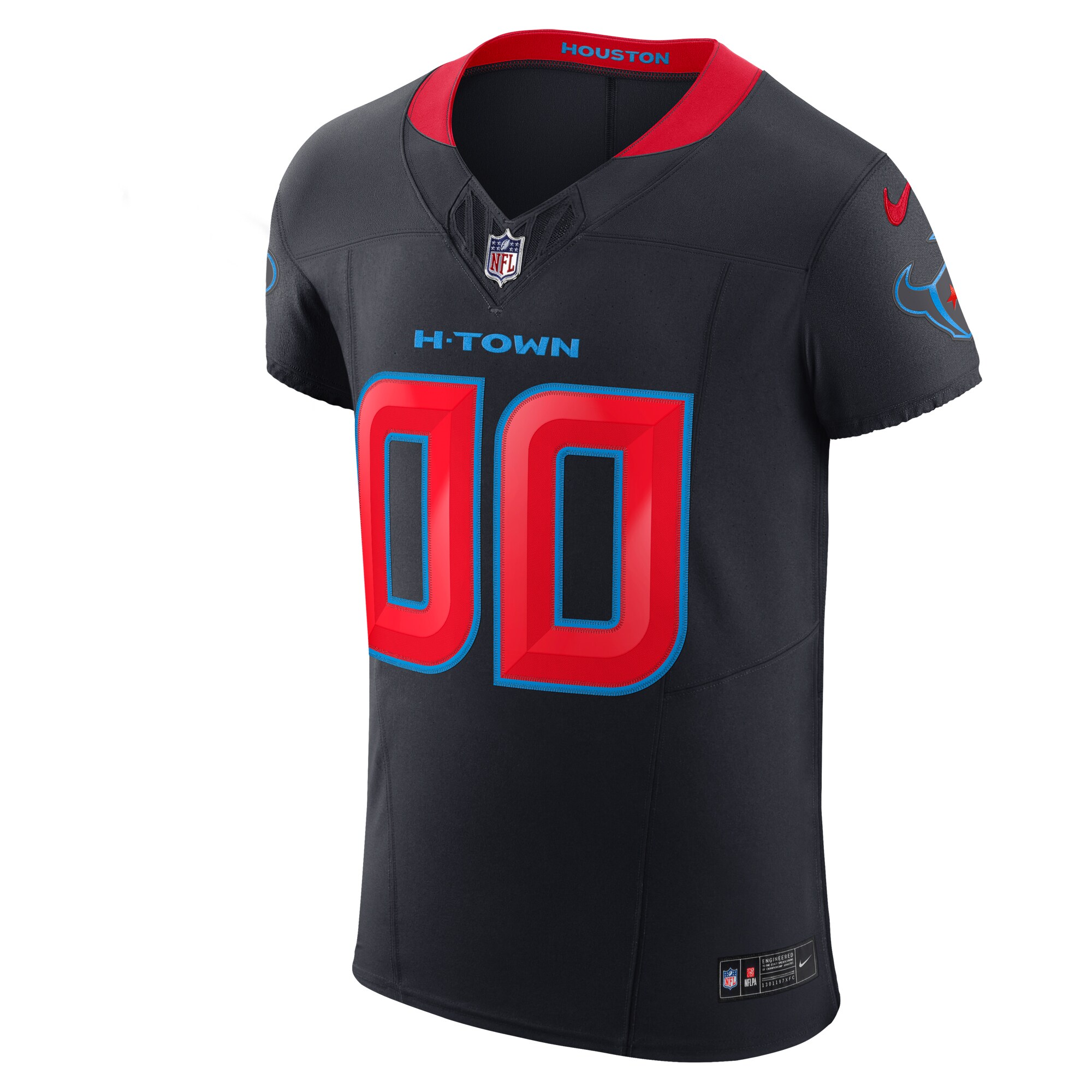 Houston Texans Nike Alternate Vapor F.U.S.E. Elite Custom Jersey – Navy Clowdercats