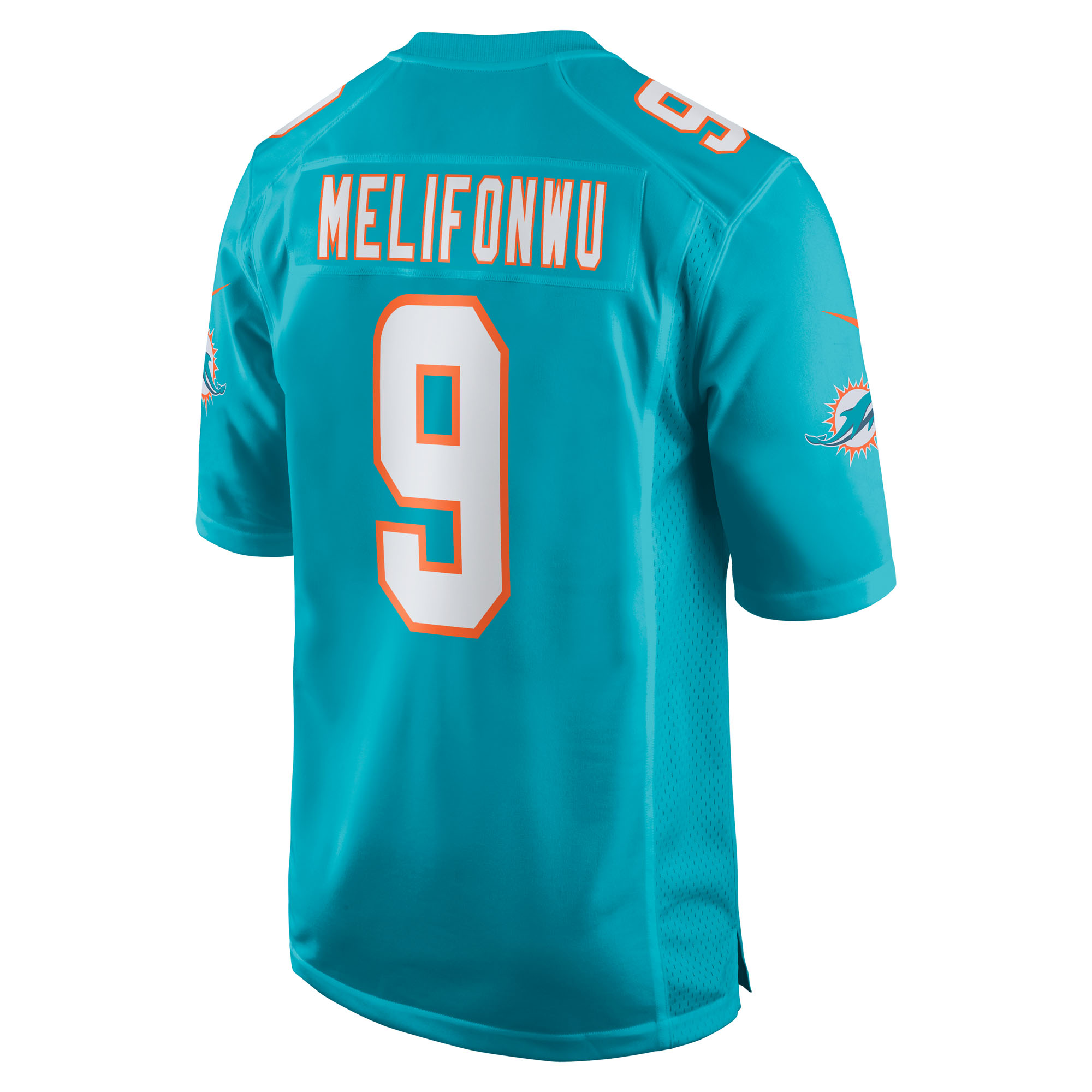 Ifeatu Melifonwu Miami Dolphins Nike Team Game Jersey – Aqua Clowdercats